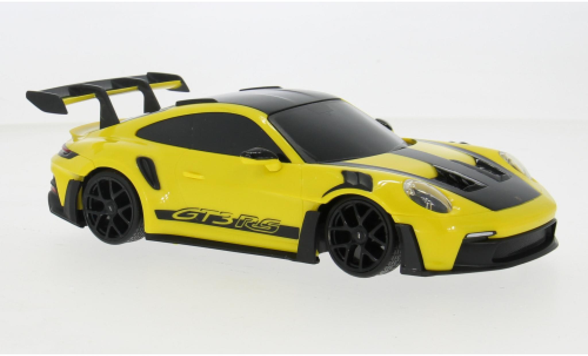 Porsche 911 1/24 Maisto GT3 RS geel/zwart 1:24 modelauto