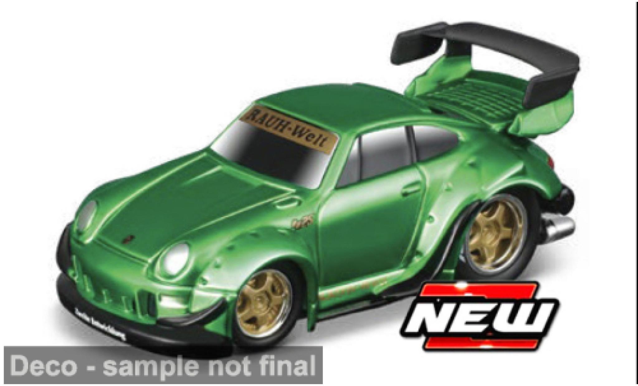 Porsche 993 RWB 1/64 Maisto 911  groen 1:64 modelauto