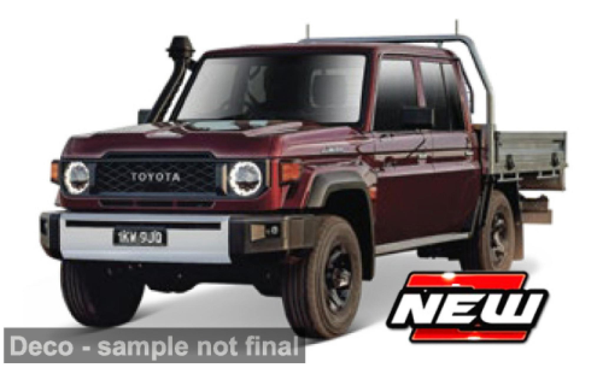 Toyota Land Cruiser 1/43 Maisto 70 rood 1:43 modelauto