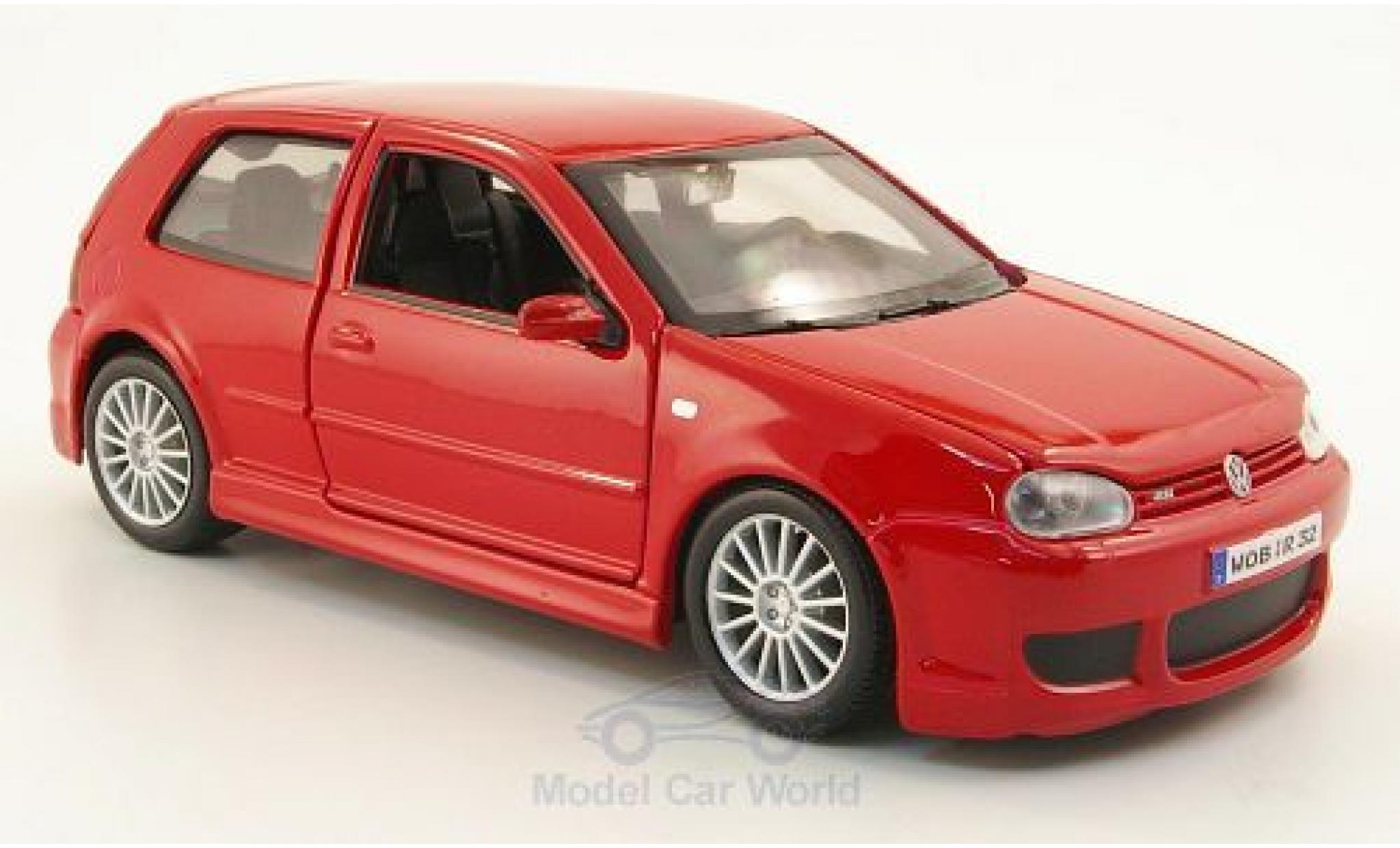 Volkswagen Golf V 1/24 Maisto IV R32 rood 2006 modelauto