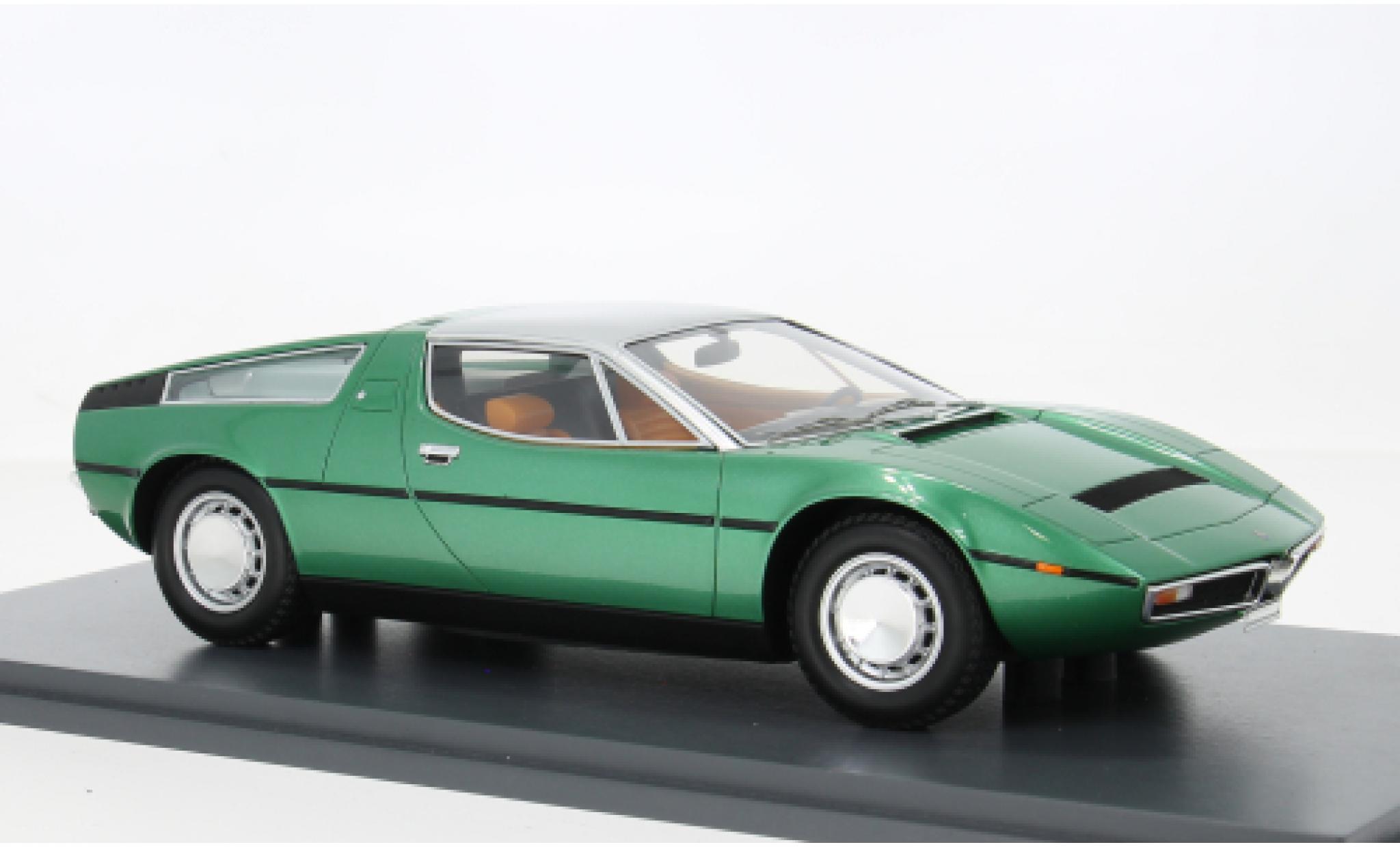 Maserati Bora 1/18 Schuco groen 1971 1:18 modelauto