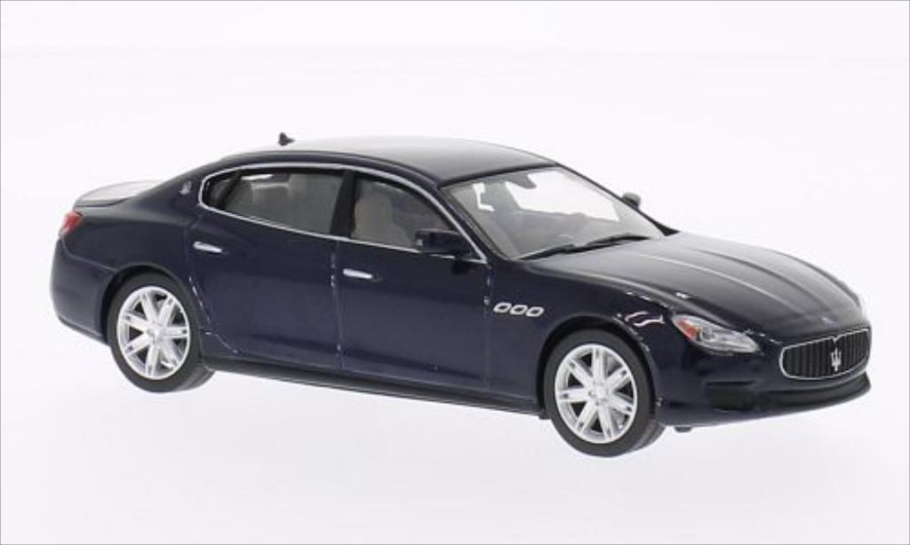 Maserati Quattroporte 1/43 WhiteBox GTS metallic blauw 2013 modelauto