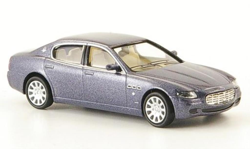 Maserati Quattroporte 1/87 Ricko blauw-grijs 2003 modelauto