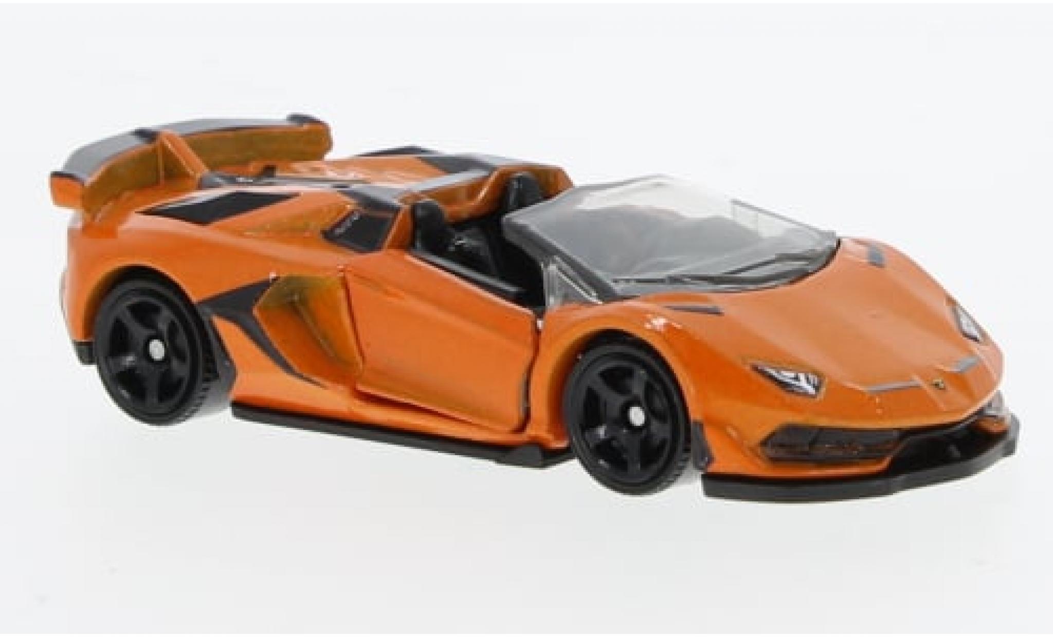 Lamborghini Aventador 1/64 Matchbox SVJ Roadster metallic oranje 2019 1:64 modelauto