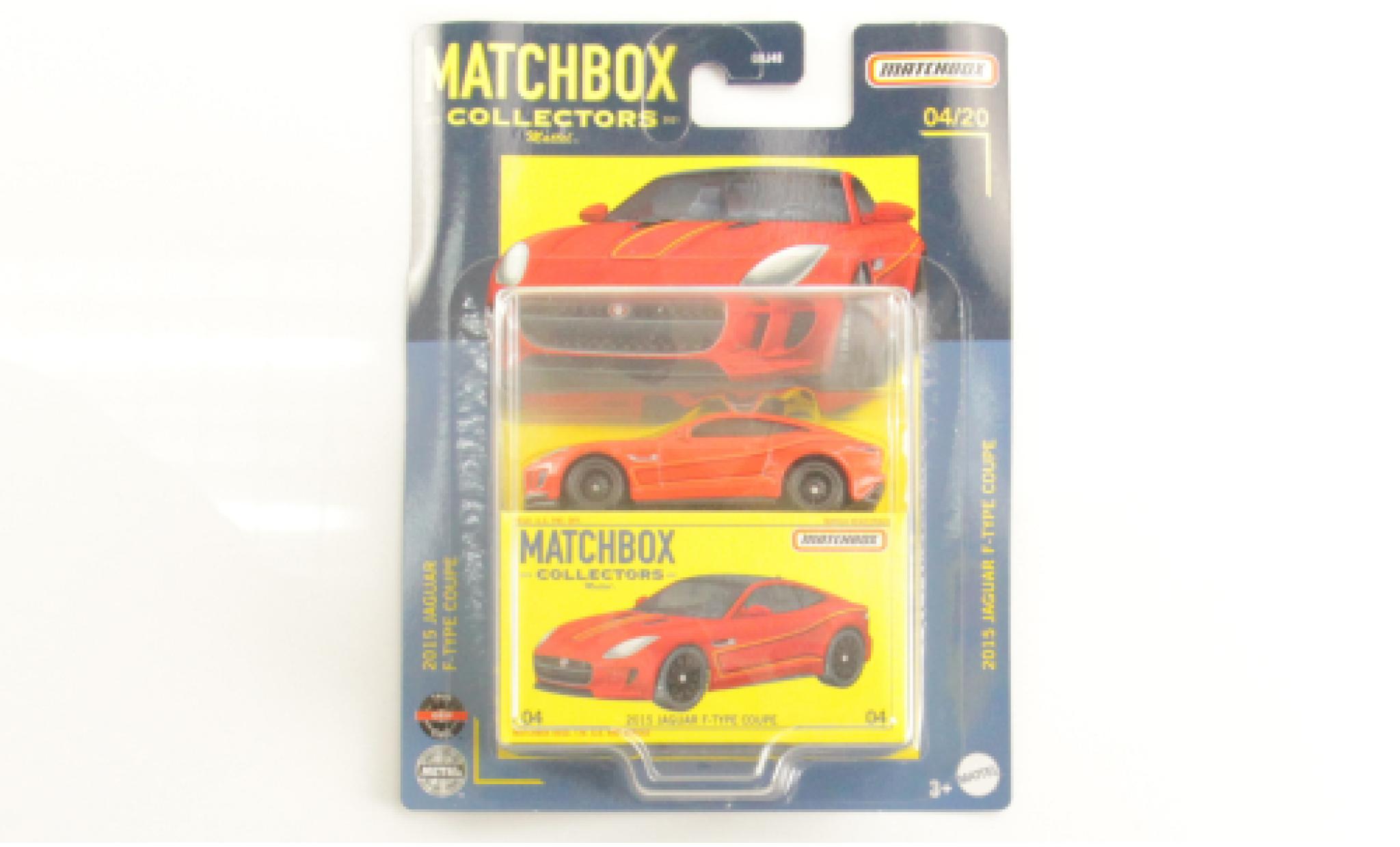 Jaguar F-Type 1/64 Matchbox rood 2015 modelauto