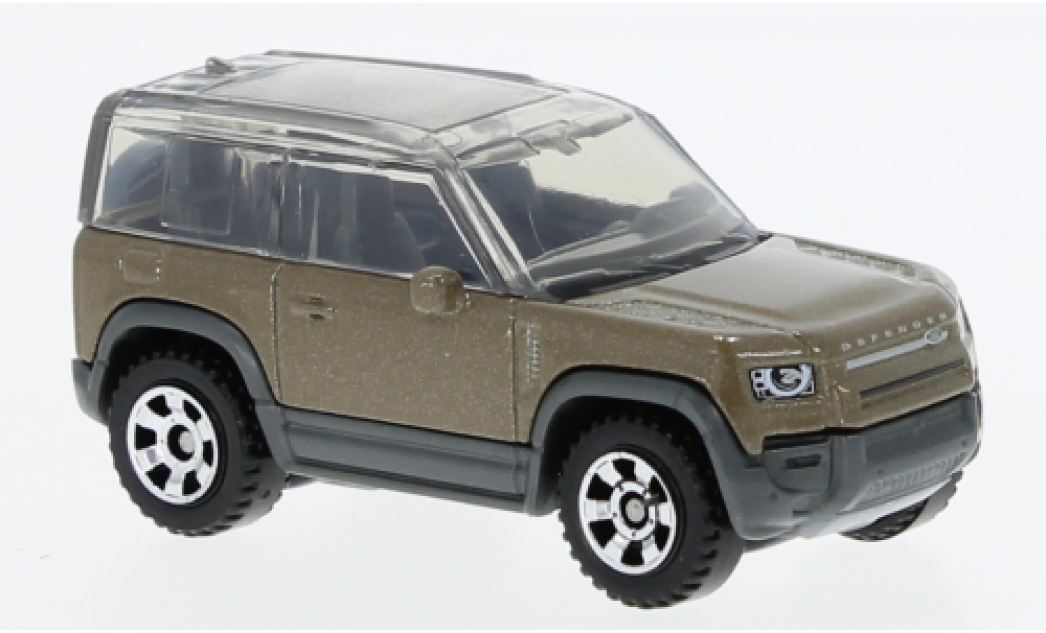 Land Rover Defender 1/64 Matchbox 90 brun 2020 modelauto