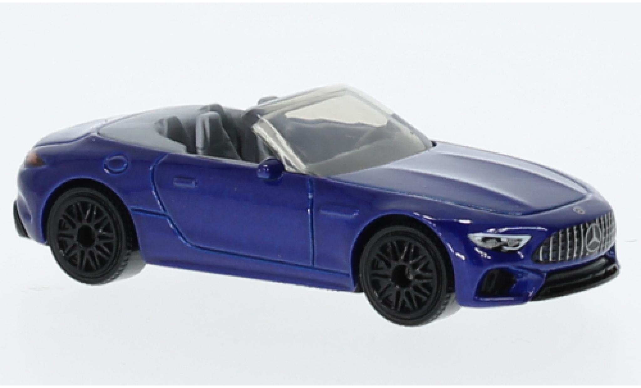 Mercedes Classe SL 1/64 Matchbox SL63 blauw modelauto