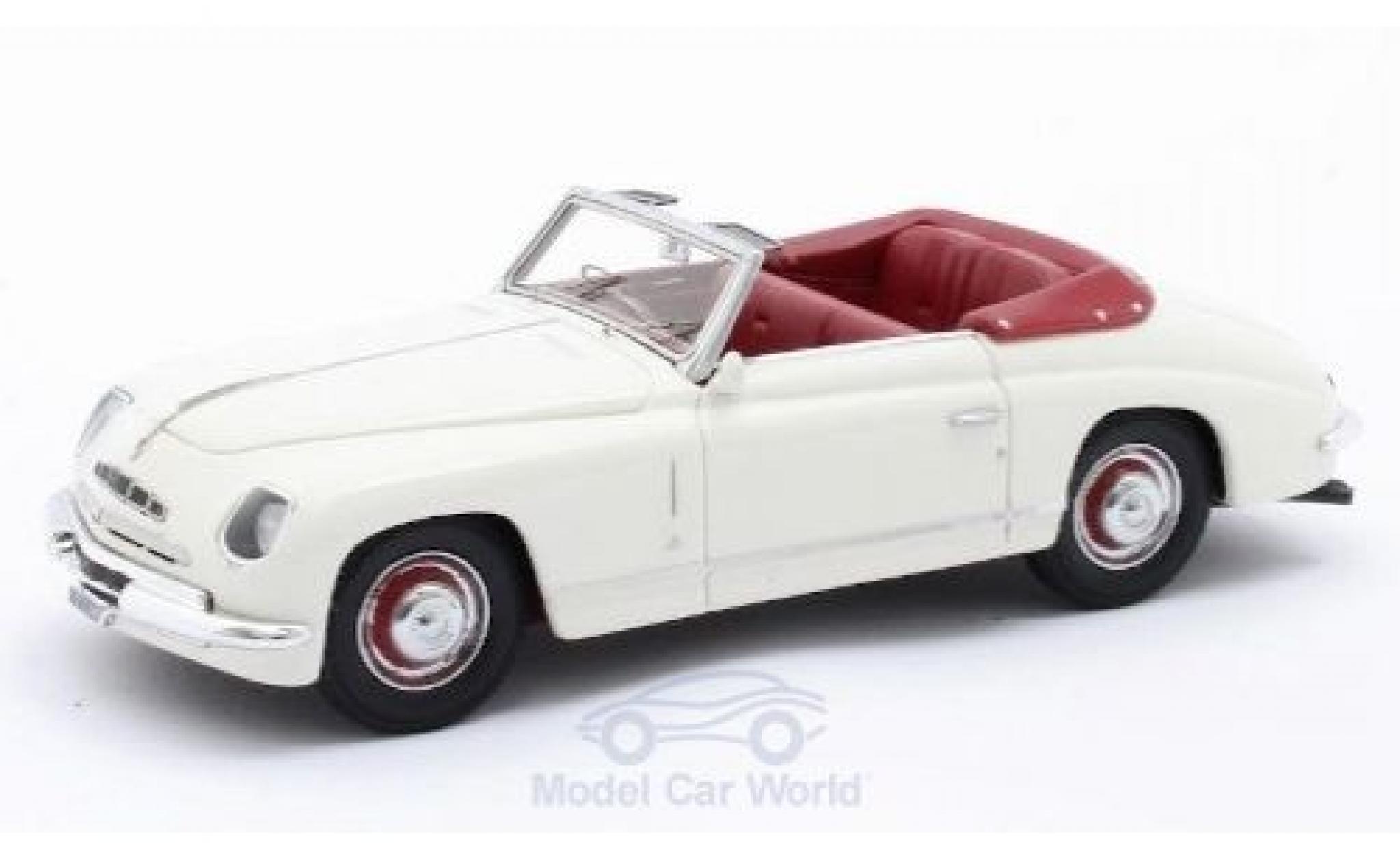 Alfa Romeo 6C 1/43 Matrix 2500 Ghia Cabriolet wit RHD 1947 modelauto