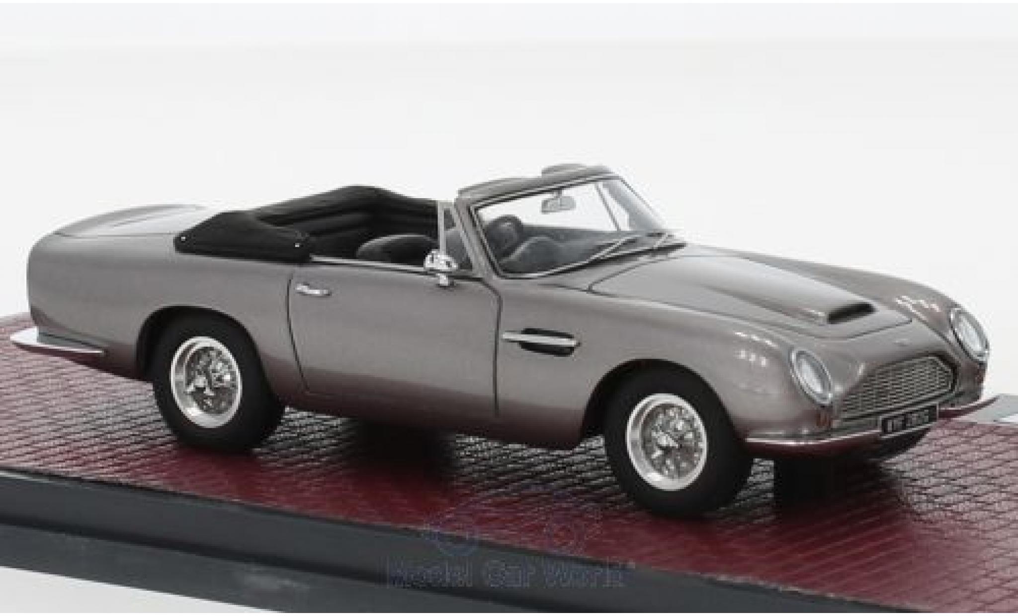 Aston Martin DB6 1/43 Matrix Volante metallic grijs RHD 1968 modelauto