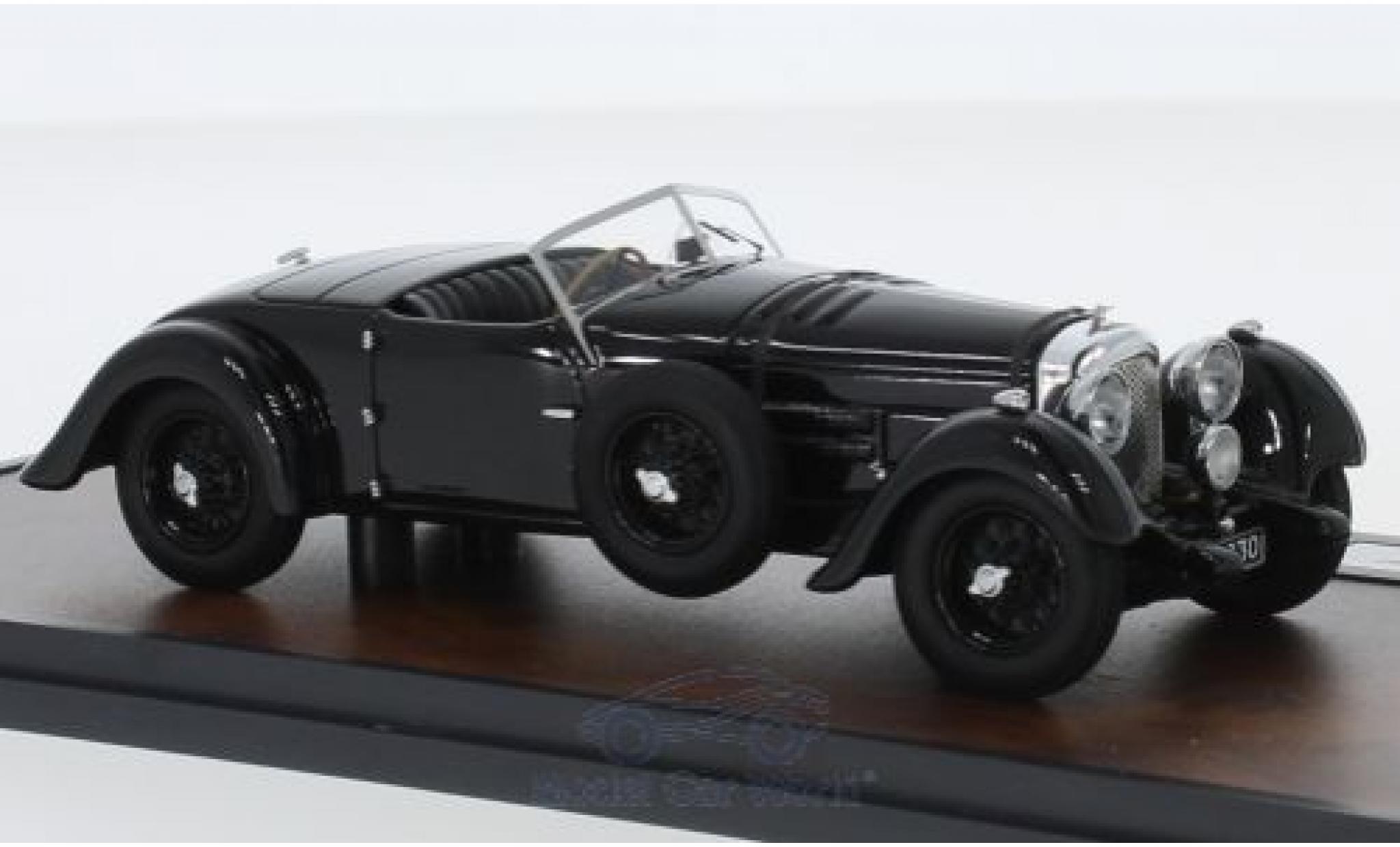 Bentley 8 1/43 Matrix Litre Roadster zwart RHD 1932 Dottridge Broodhers YK5125 modelauto