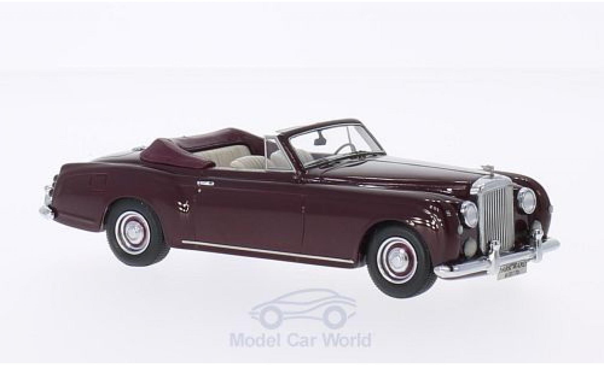 Bentley S1 1/43 Matrix Continental Park Ward DHC rood 1956 modelauto