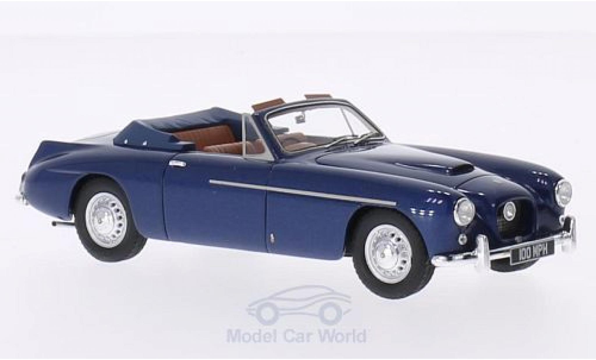 Bristol 405 1/43 Matrix DHC Abbot metallic blauw RHD modelauto