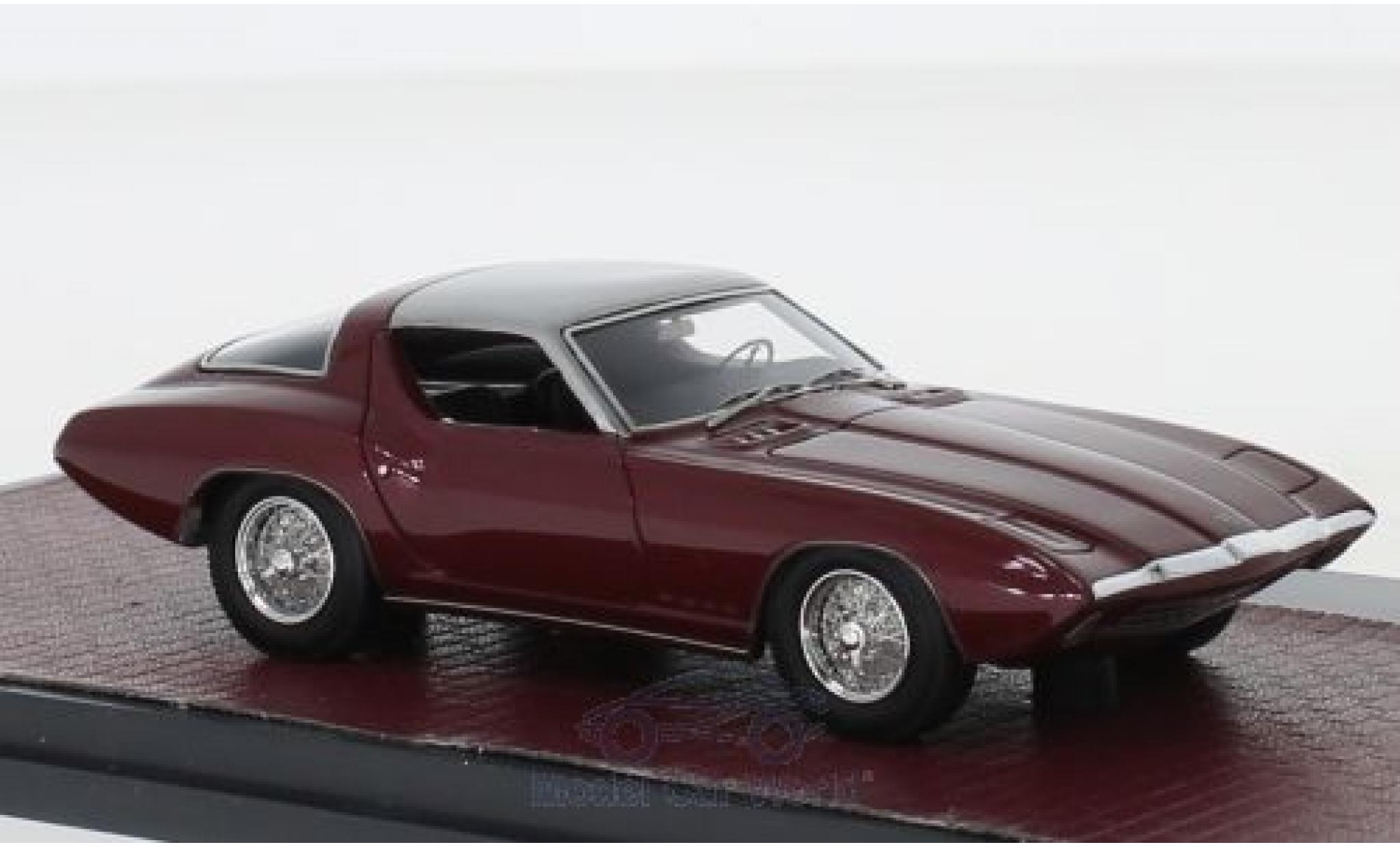 Ford Cougar 1/43 Matrix II Concept rood/grijs 1963 #CSX2008 modelauto