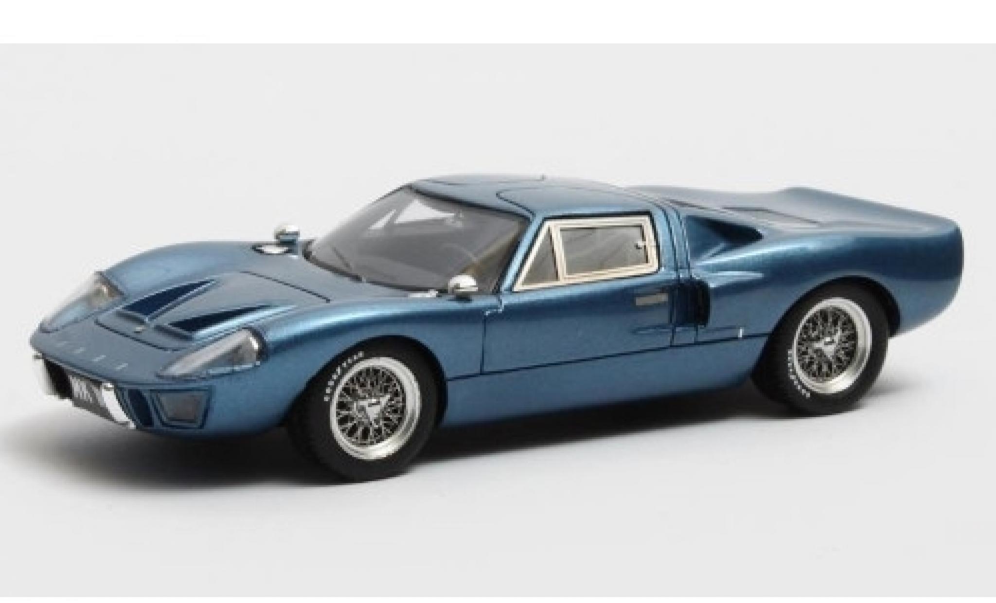 Ford GT40 1/43 Matrix MkIII metallic blauw 1967 modelauto