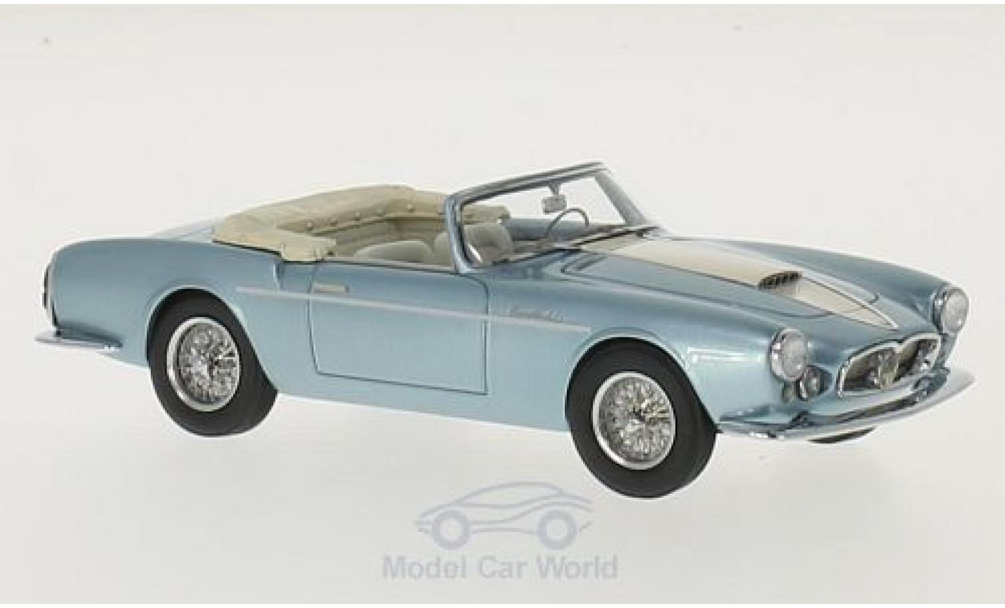 Maserati A6 1/43 Matrix G 2000 Gran Sport Spyder Frua metallic blauw/beige 1957 Louwman Museum Collection modelauto