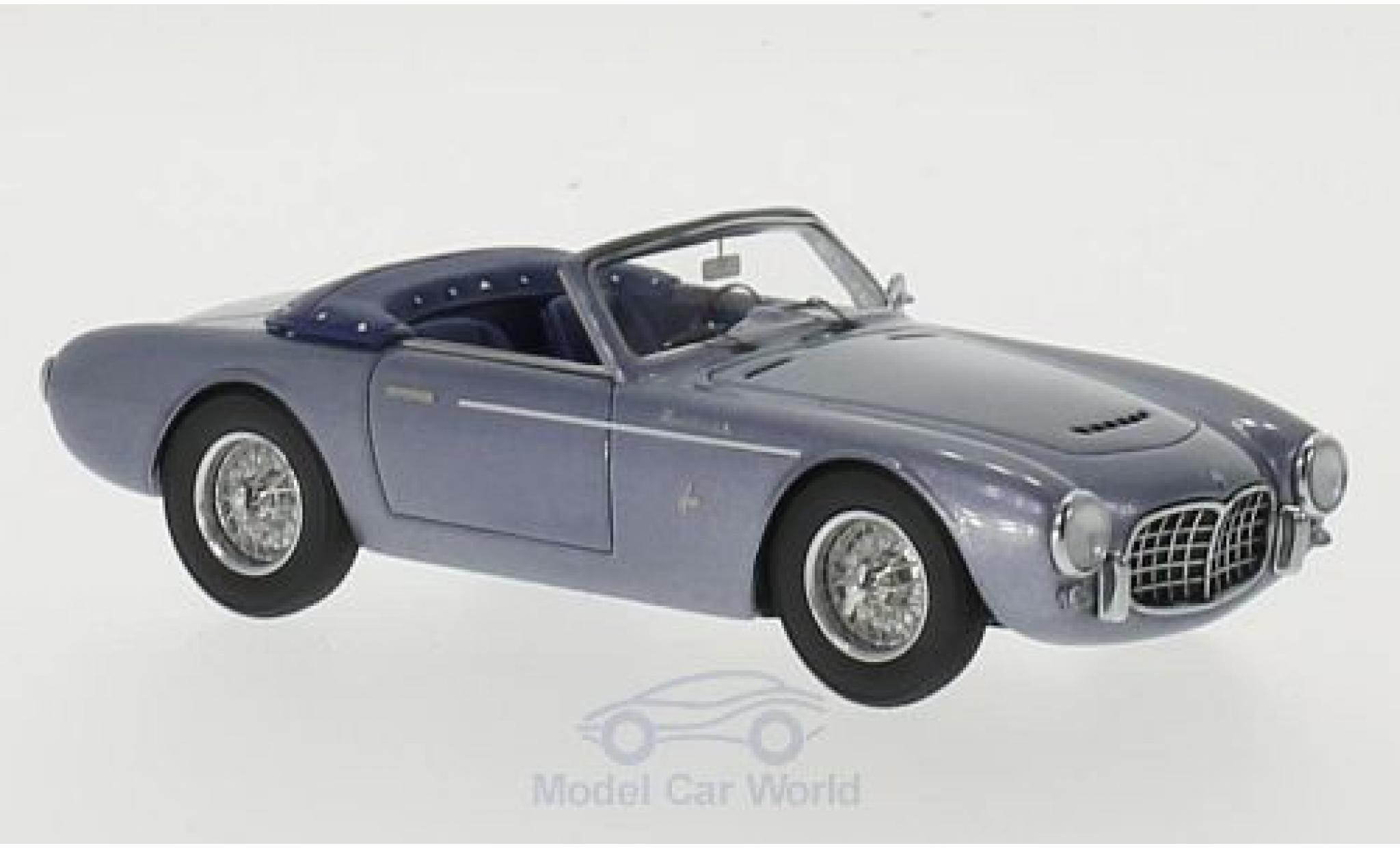 Maserati A6 1/43 Matrix GCS Frua Spider metallic grijs/blauw modelauto