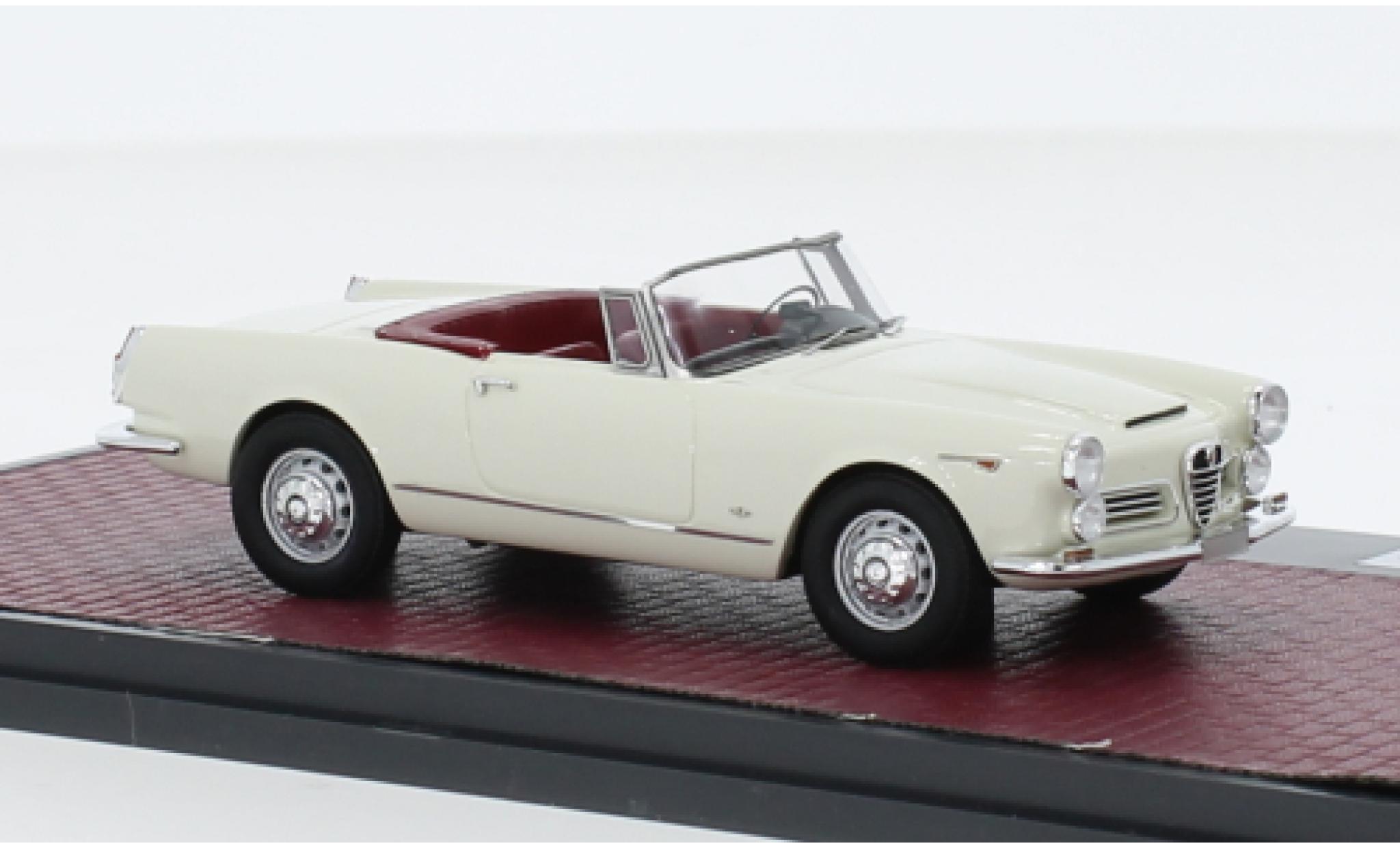 Alfa Romeo 2600 1/43 Matrix Spider wit 1962 modelauto