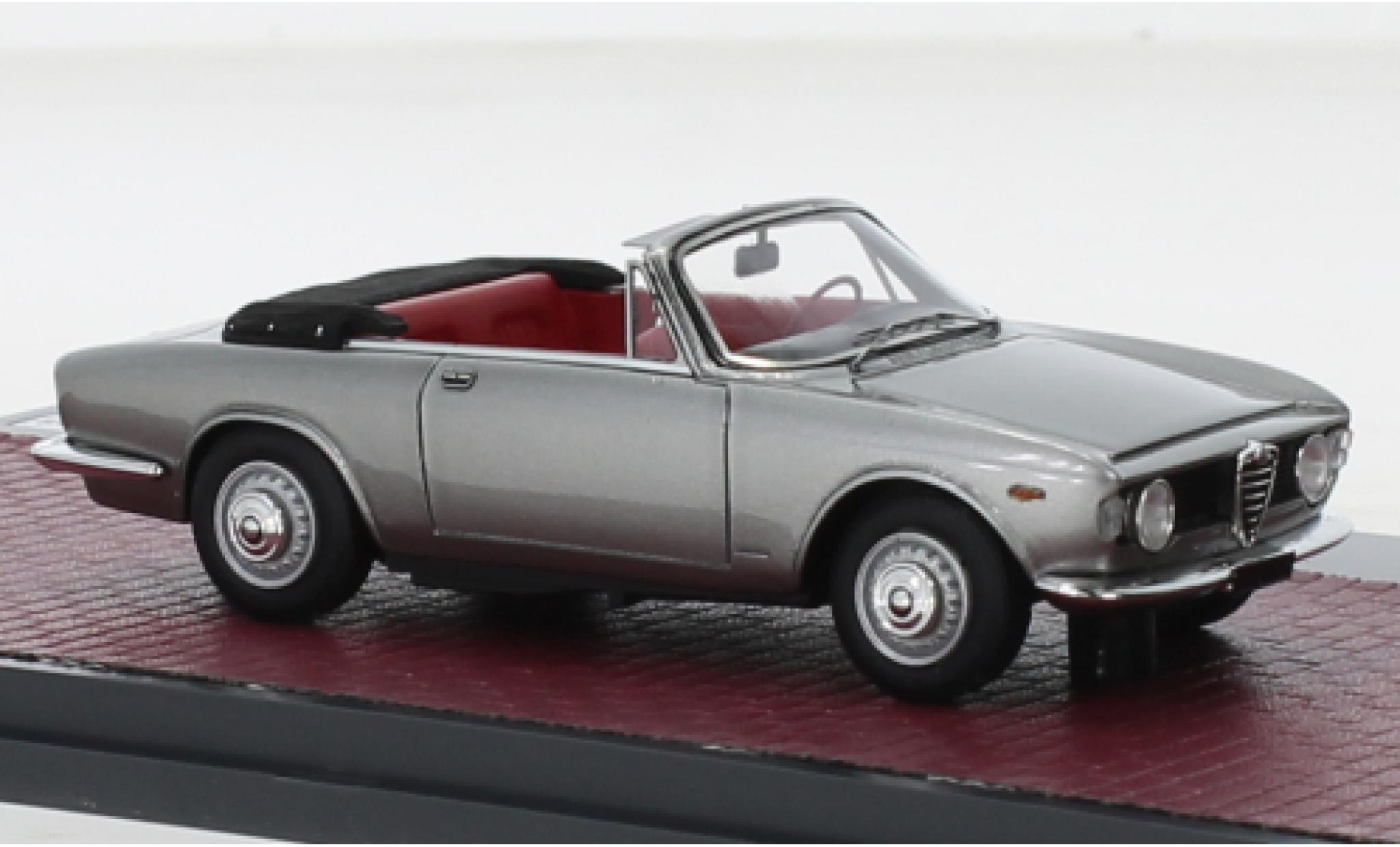Alfa Romeo Giulia 1/43 Matrix GTC Touring cabriolet metallic grijs 1964 modelauto