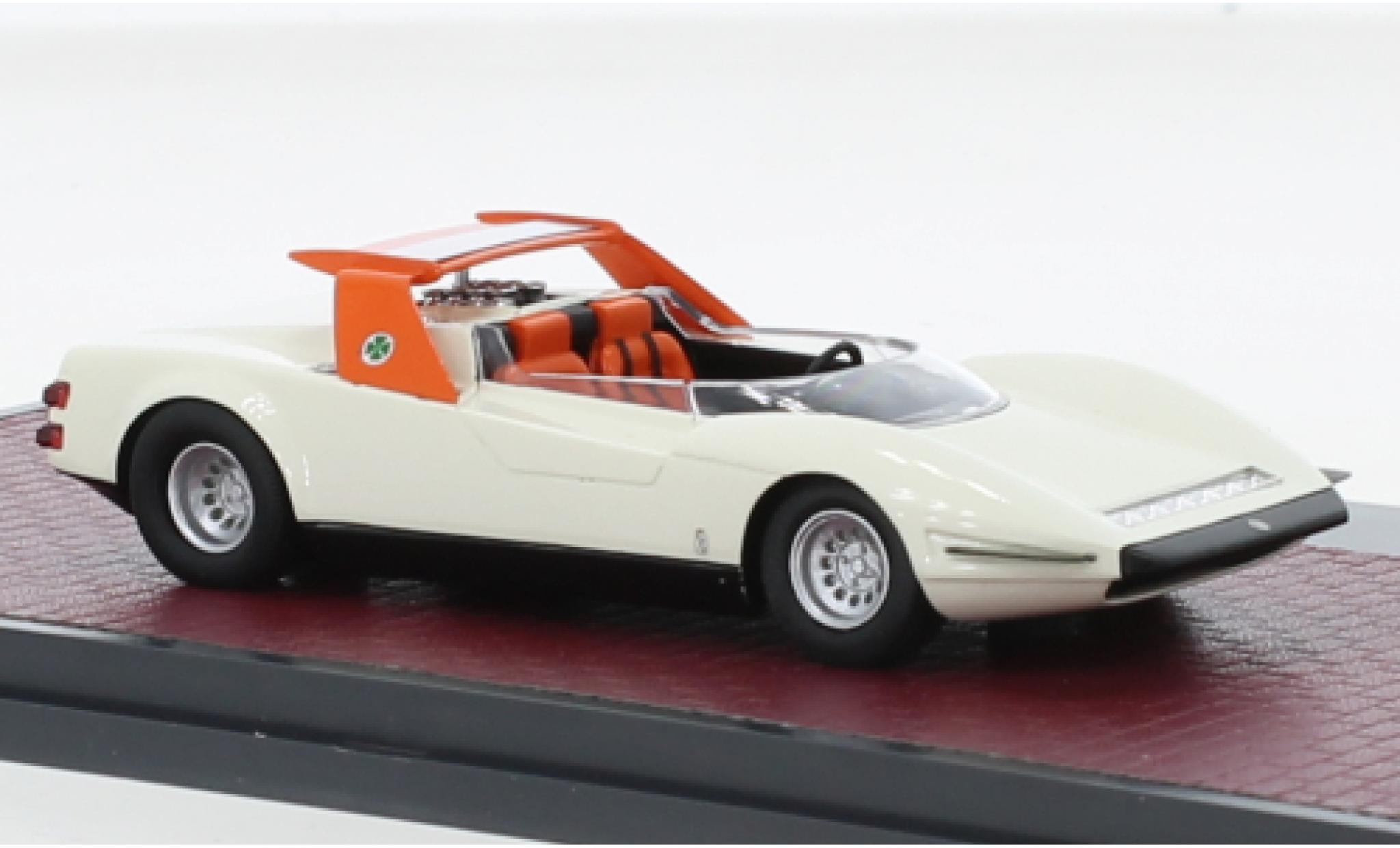 Alfa Romeo P3 1/43 Matrix 3 Roadster Pininfarina wit/oranje 1968 modelauto