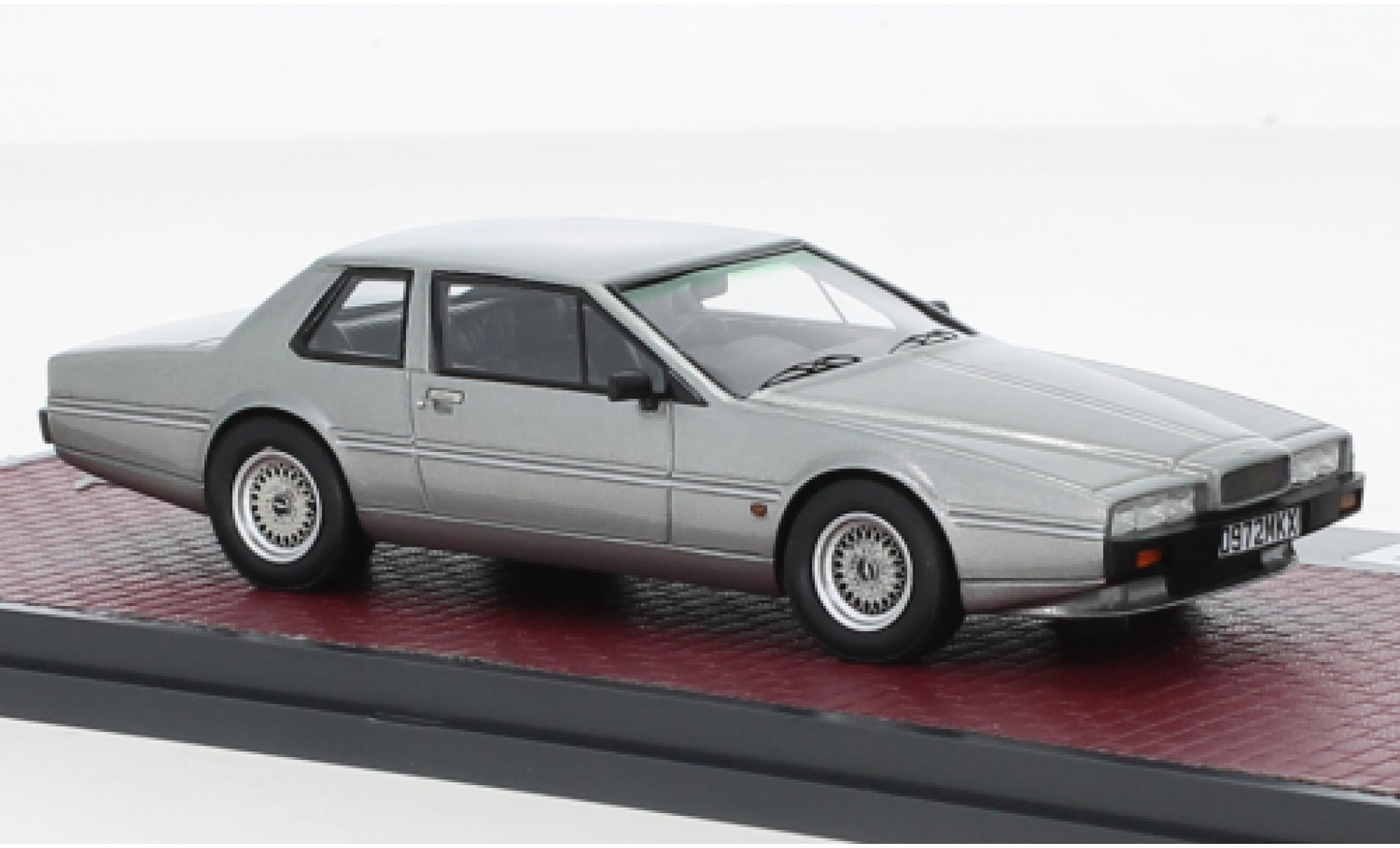 Aston Martin Lagonda 1/43 Matrix SWB Virage metallic grijs RHD 1986 modelauto