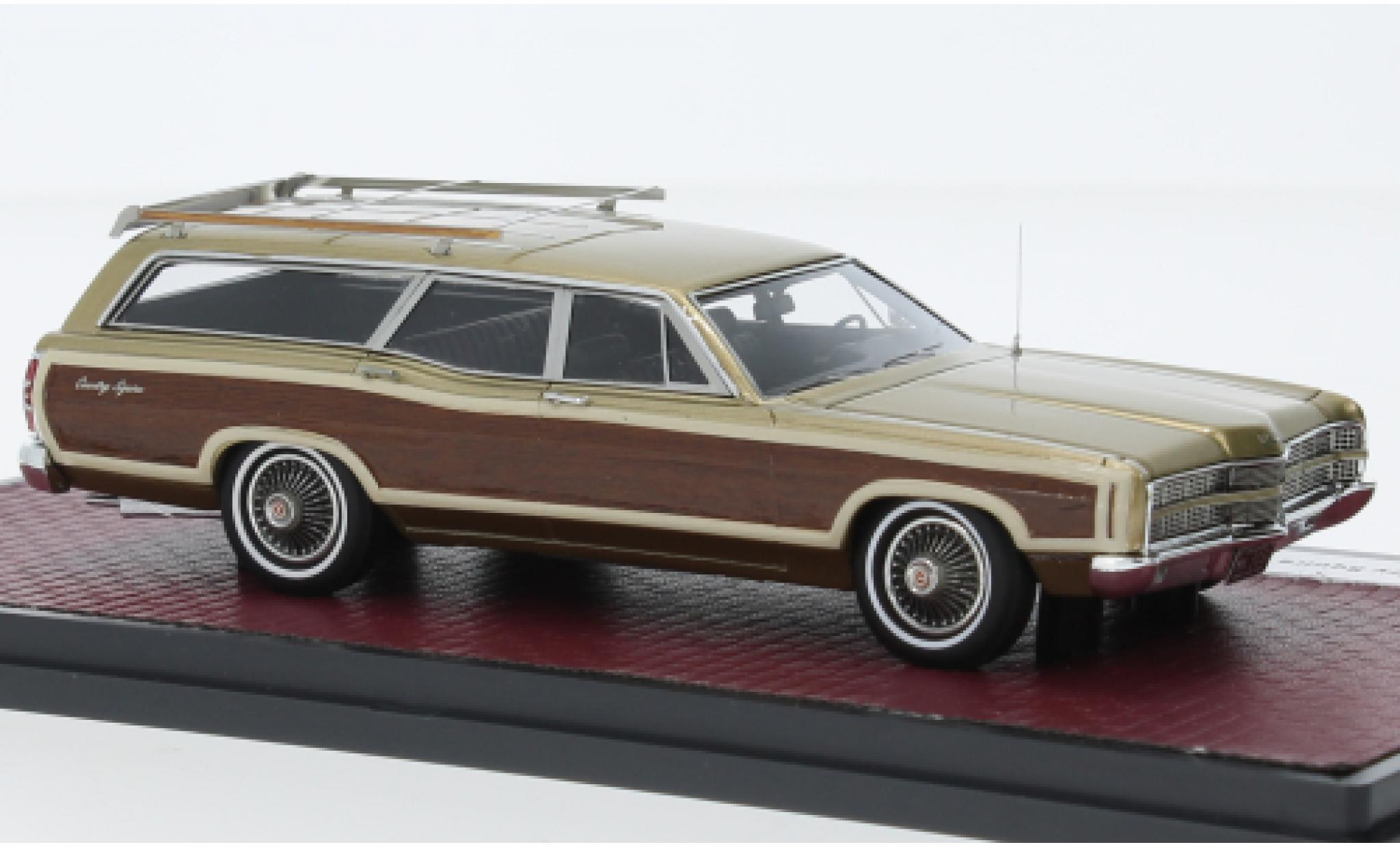 Ford LTD 1/43 Matrix Country Squire metallic beige/optique de bois 1969 modelauto