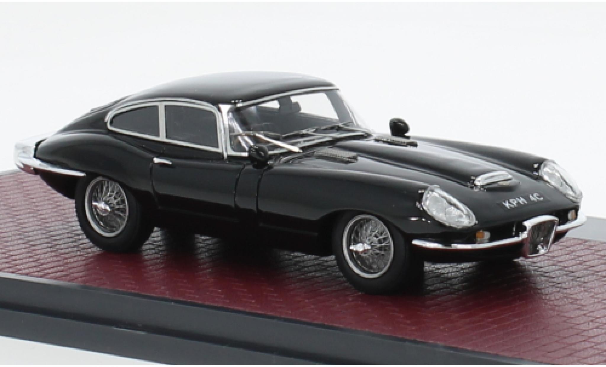 Jaguar E-Type 1/43 Matrix Coombs Italsuisse Frua Coupe zwart RHD 1966 modelauto