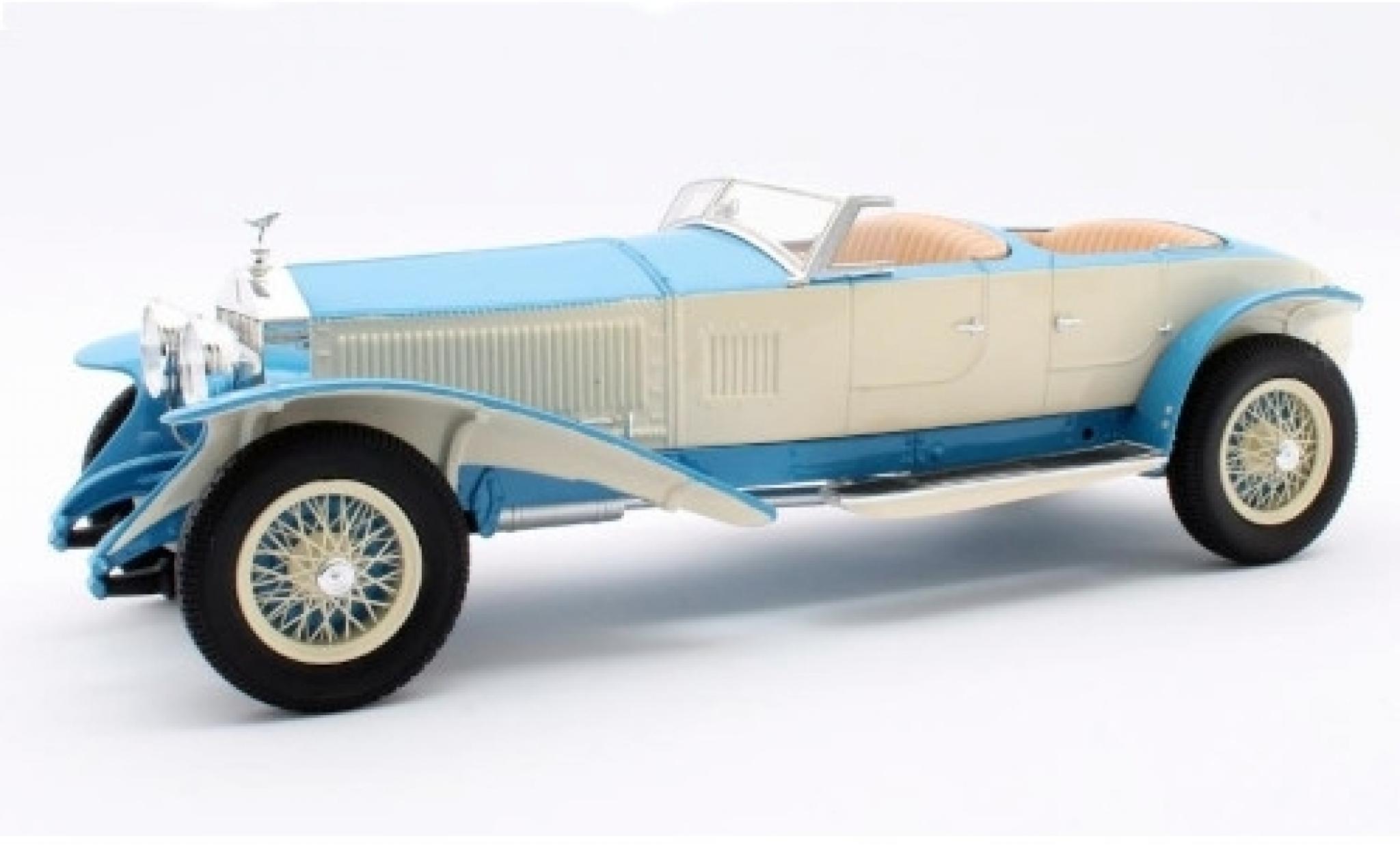 Rolls Royce Phantom 1/18 Matrix Experimental Vehicle by Barker blauw clair/wit RHD 1926 modelauto