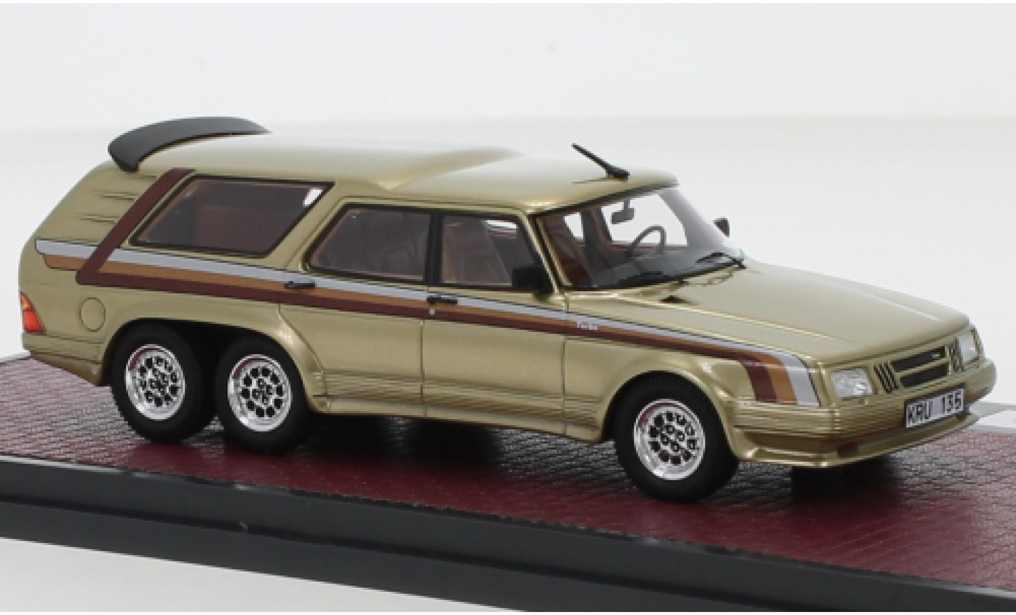 Saab 90 1/43 Matrix 6 Turbo Concept metallic beige 1984 modelauto