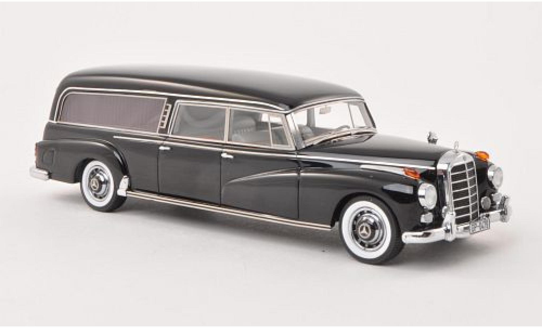 Mercedes 300 1/43 Matrix C (W186) Binz Hearse zwart 1956 modelauto