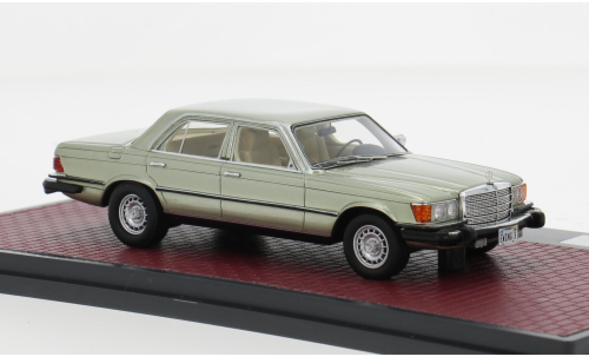 Mercedes 450 1/43 Matrix SE (W116) USA groen 1978 1:43 modelauto