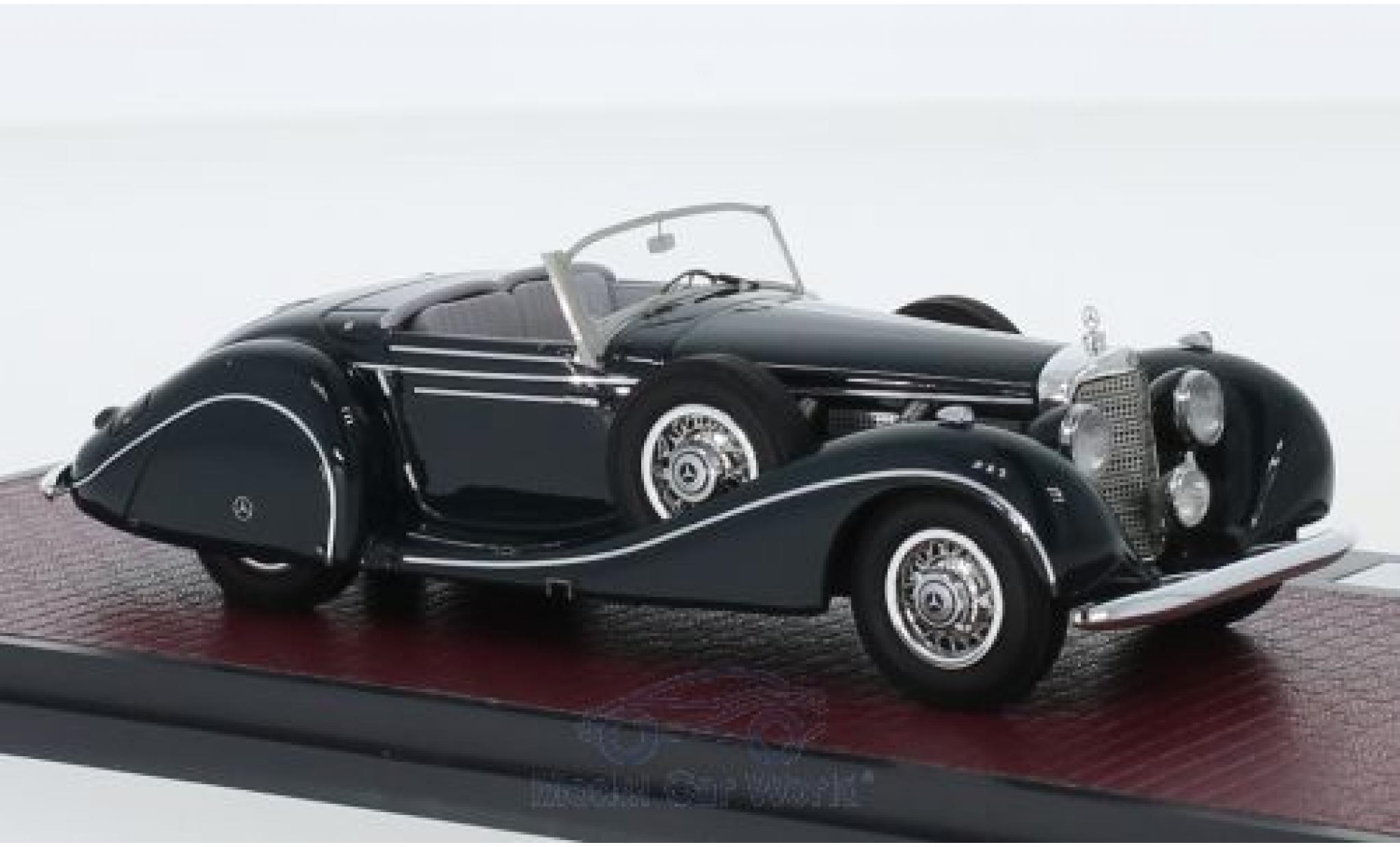 Mercedes 540 1/43 Matrix K Spezialroadster Sindelfingen groen 1939 modelauto