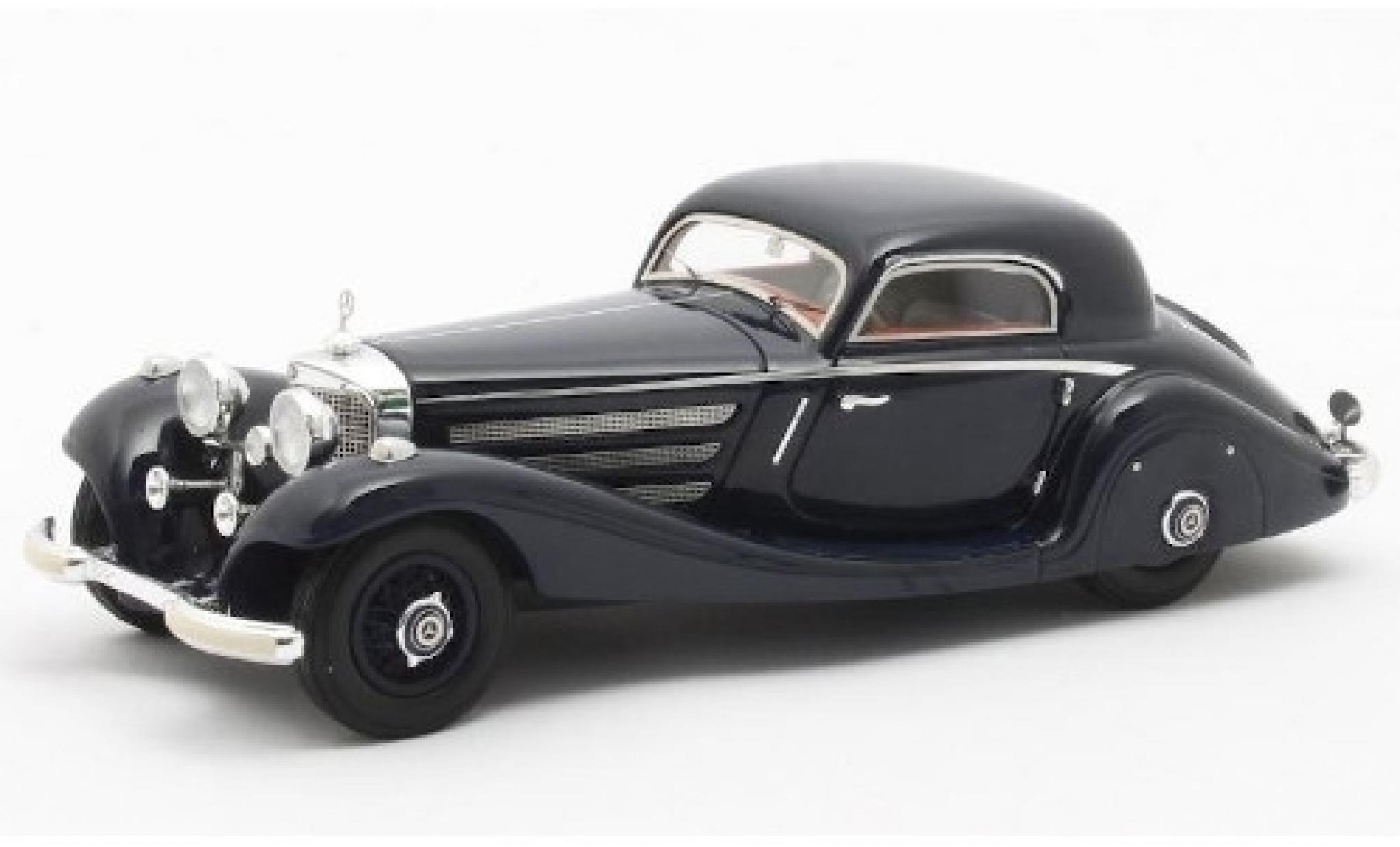 Mercedes 540 1/43 Matrix K (W29) Spezial Coupe blauw 1936 Fahrgestell-Nr.154139 modelauto