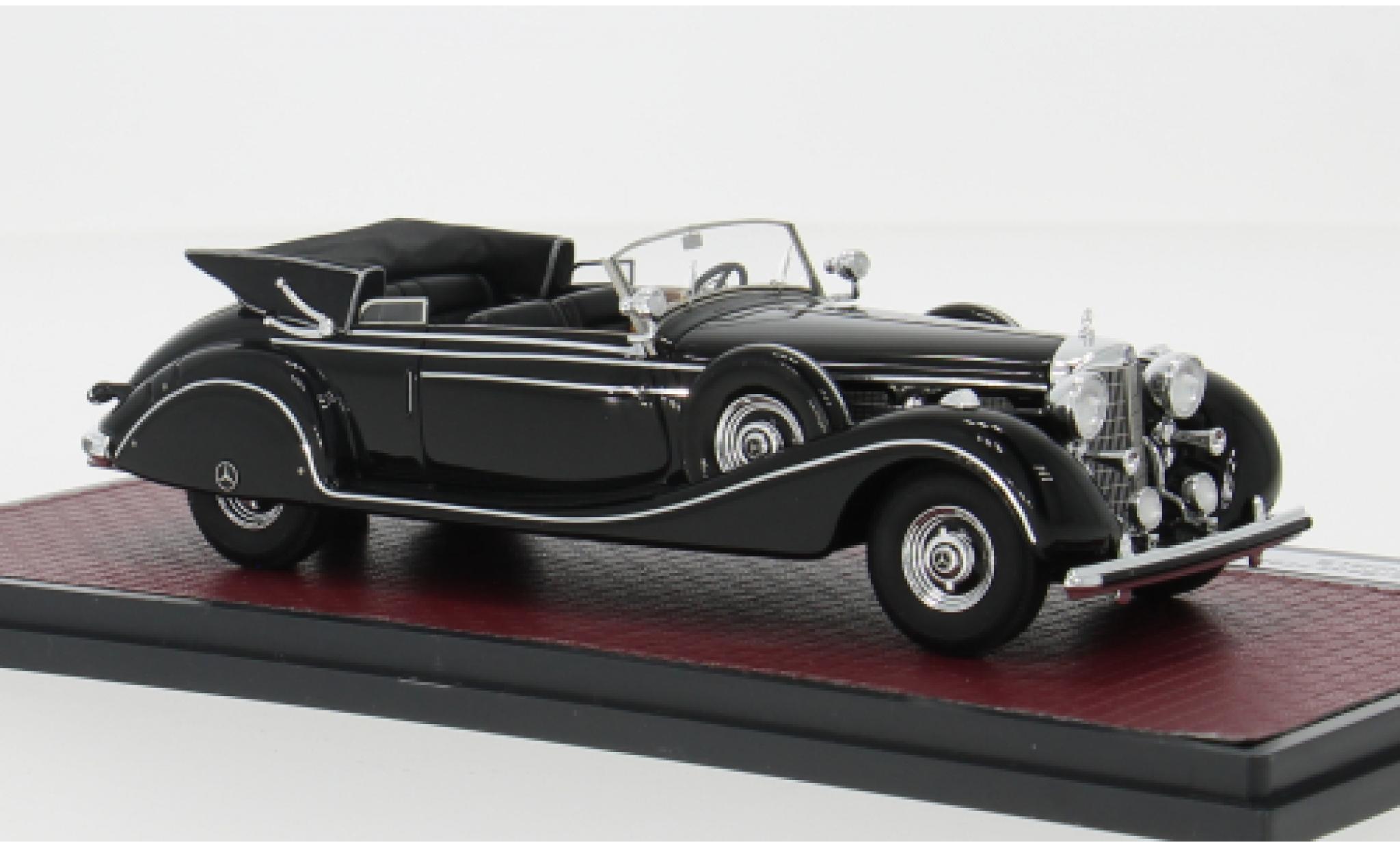 Mercedes 770 1/43 Matrix K (W150) Cabriolet B zwart 1939 1:43 modelauto