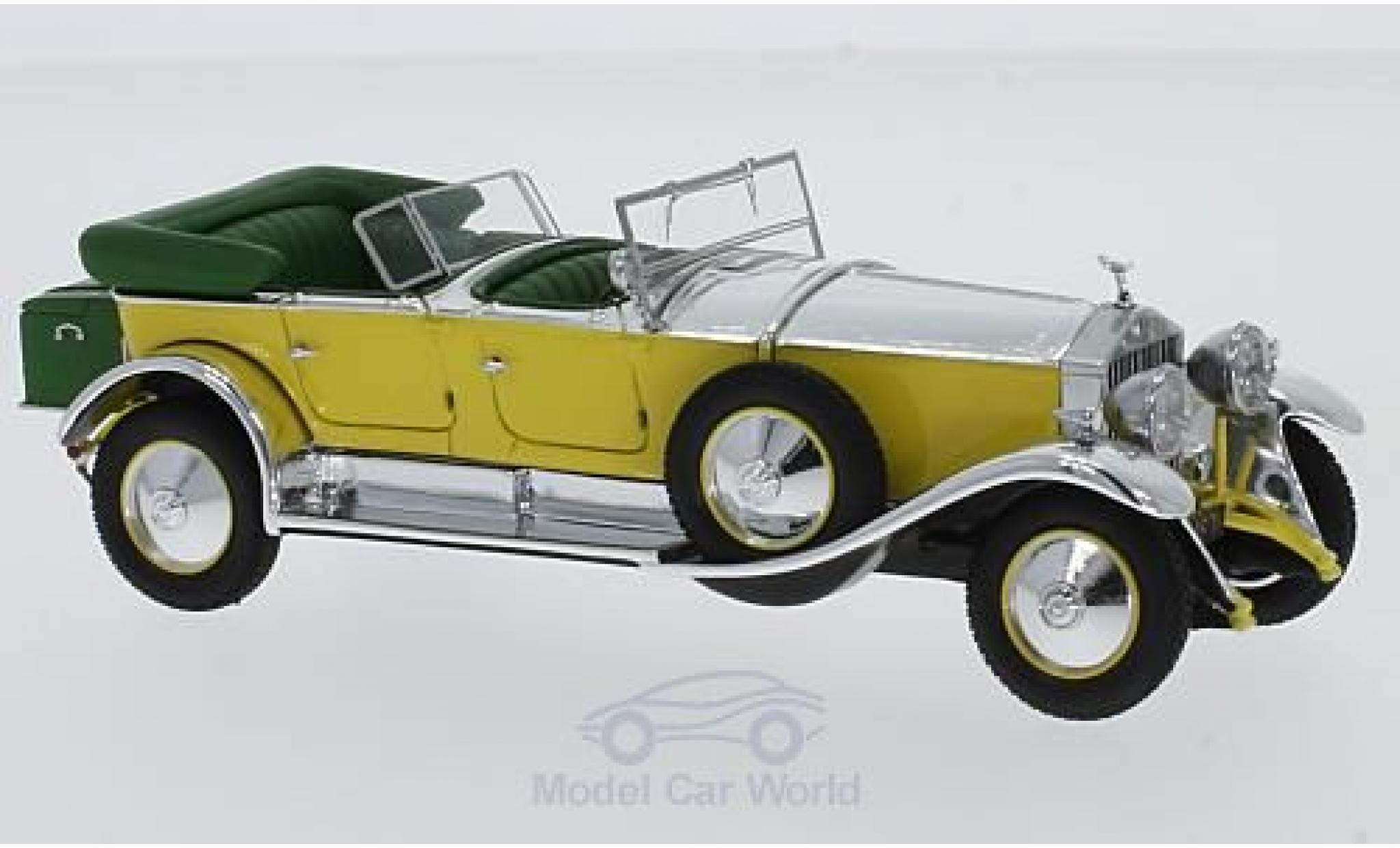 Rolls Royce Phantom 1/43 Matrix Tourer by Barker #820R geel/grijs RHD 1929 modelauto