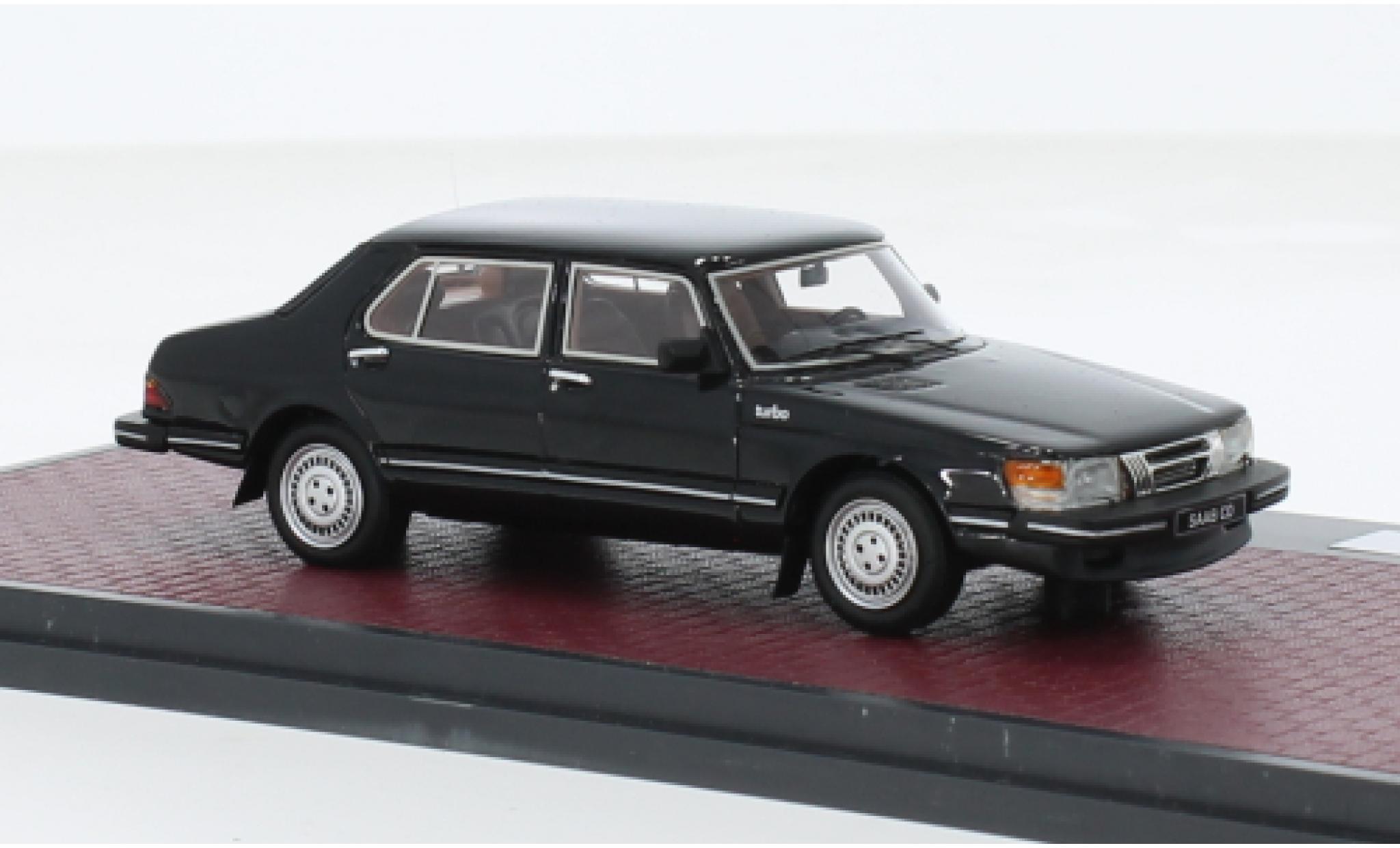 Saab 900 1/43 Matrix CD Turbo zwart 1981 1:43 modelauto