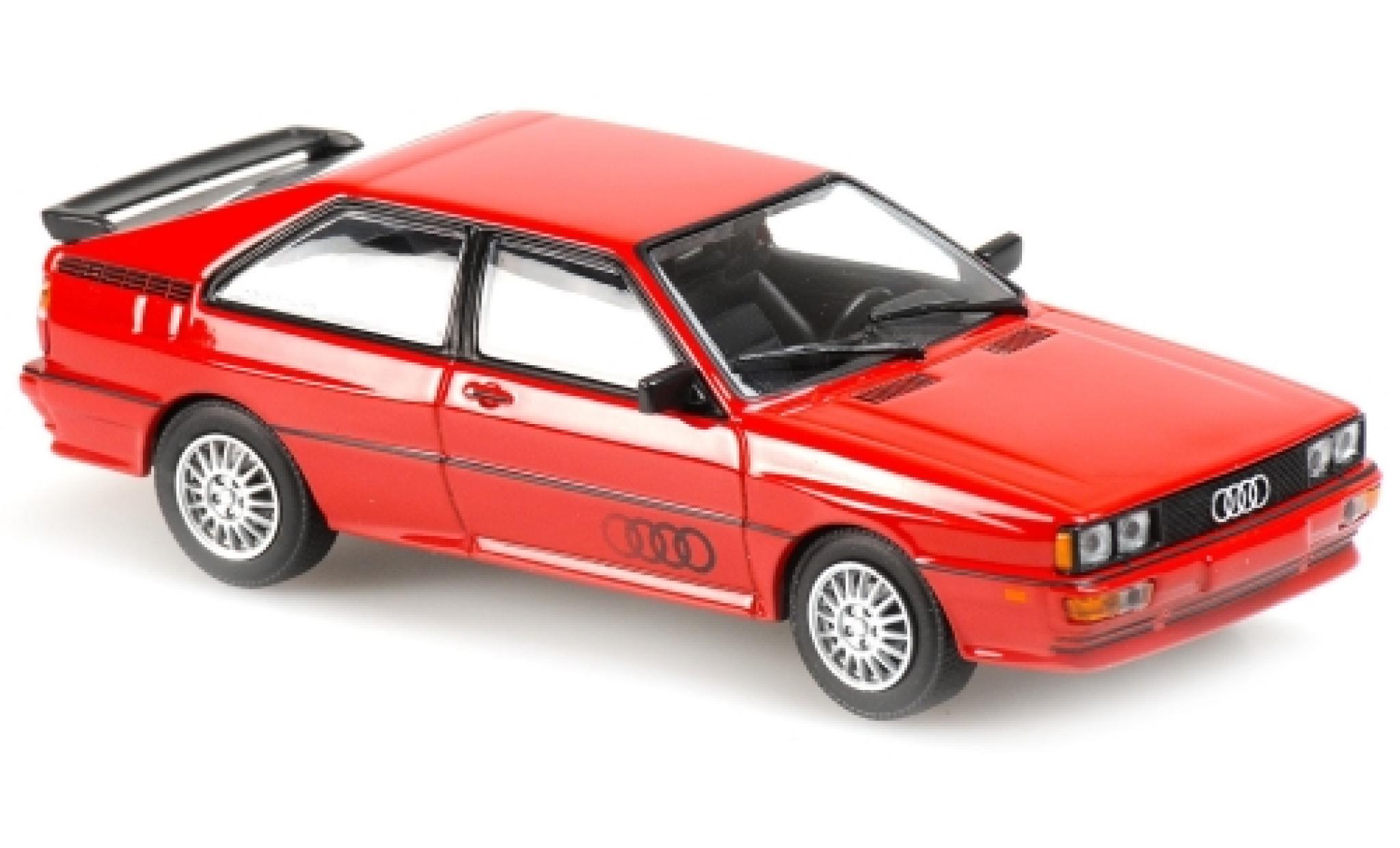 Audi Quattro 1/43 Maxichamps rood/Dekor 1980 modelauto