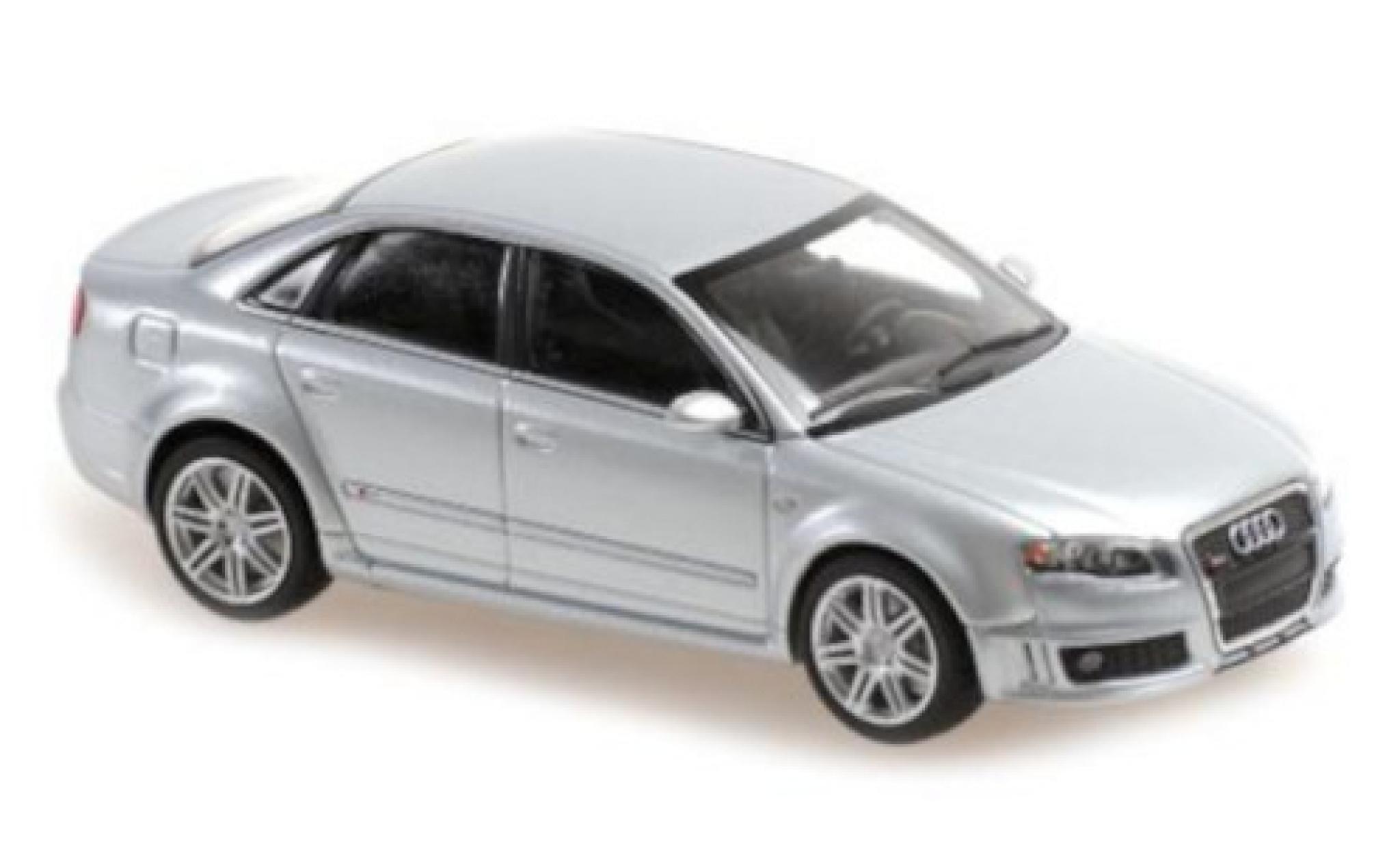 Audi RS4 1/43 Maxichamps grijs 2004 modelauto