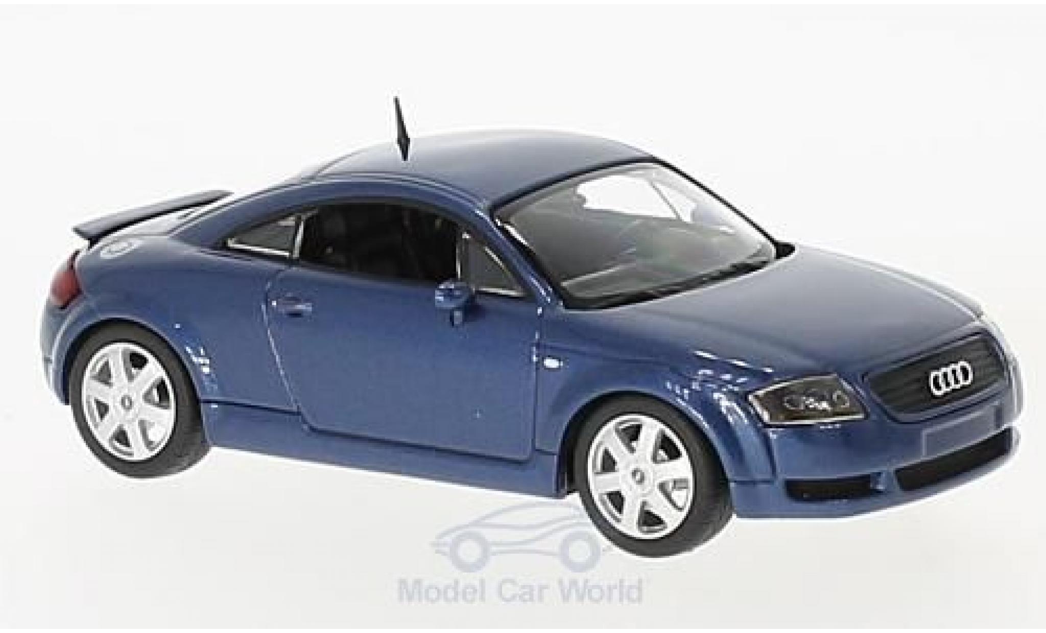 Audi TT coupe 1/43 Maxichamps Coupe metallic blauw 1998 modelauto