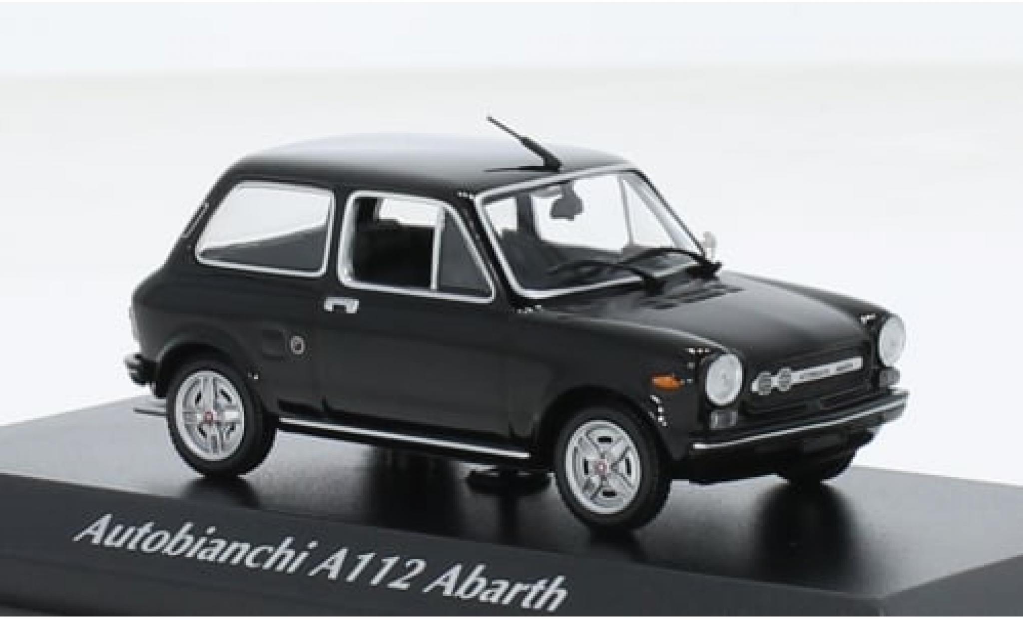 Autobianchi A112 1/43 Maxichamps Abarth zwart 1974 1:43 modelauto