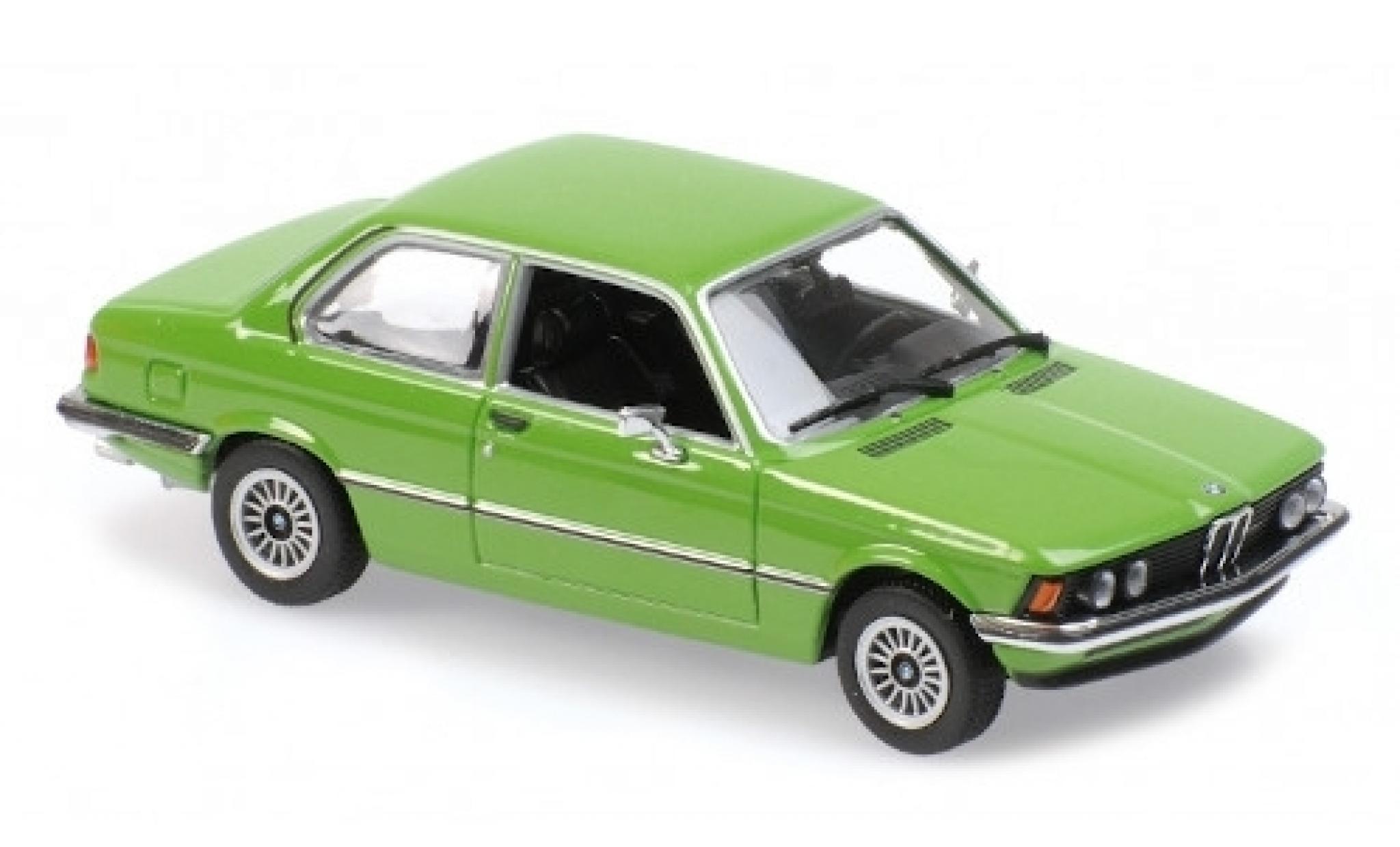 Bmw 323 1/43 Maxichamps i (E21) groen 1975 modelauto