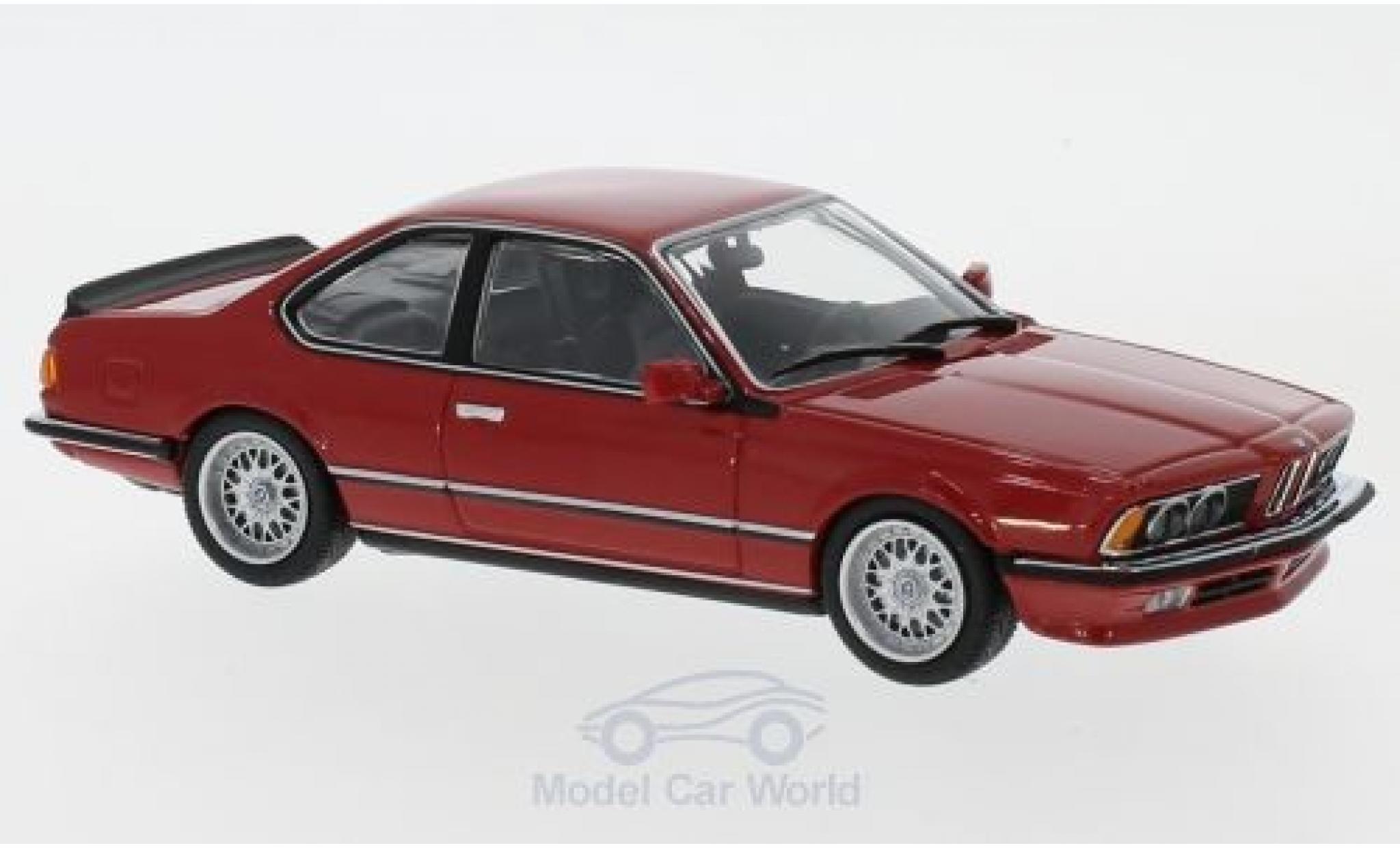 Bmw 635 CSI 1/43 Maxichamps 635 CSi (E24) rood 1982 modelauto
