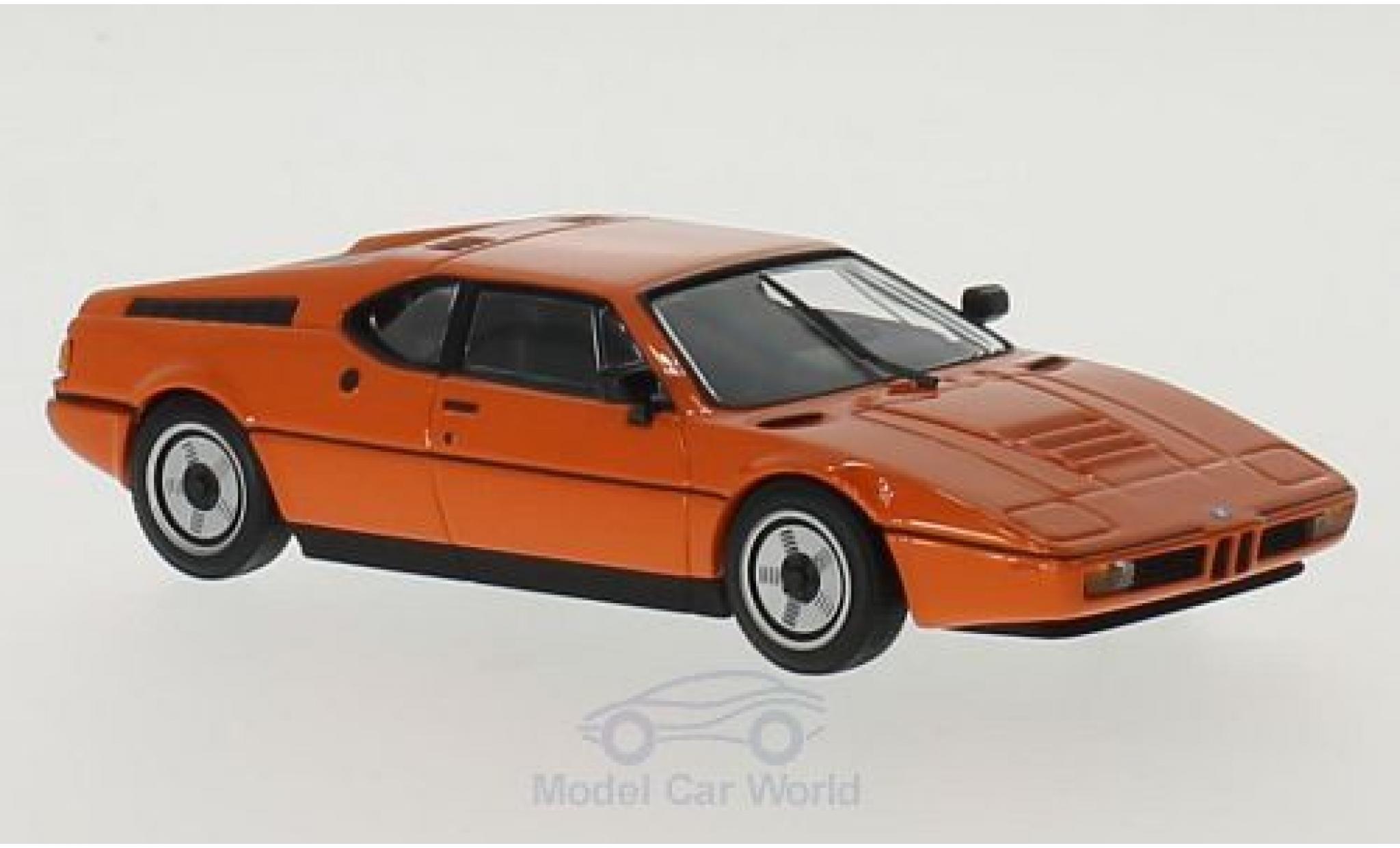 Bmw M1 1979 1/43 Maxichamps oranje 1979 modelauto