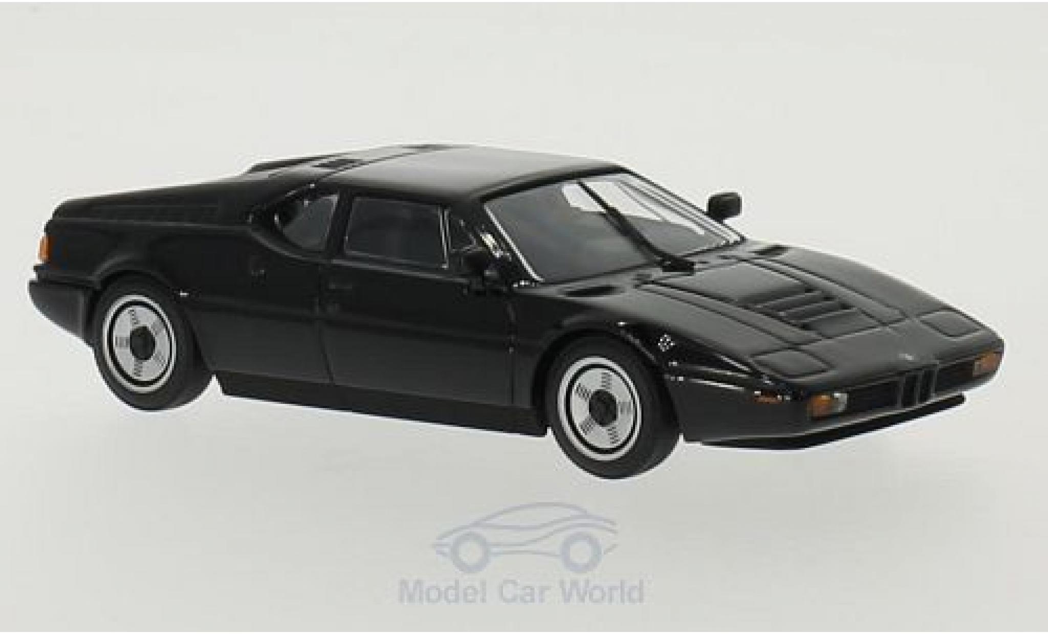 Bmw M1 1979 1/43 Maxichamps zwart 1979 modelauto