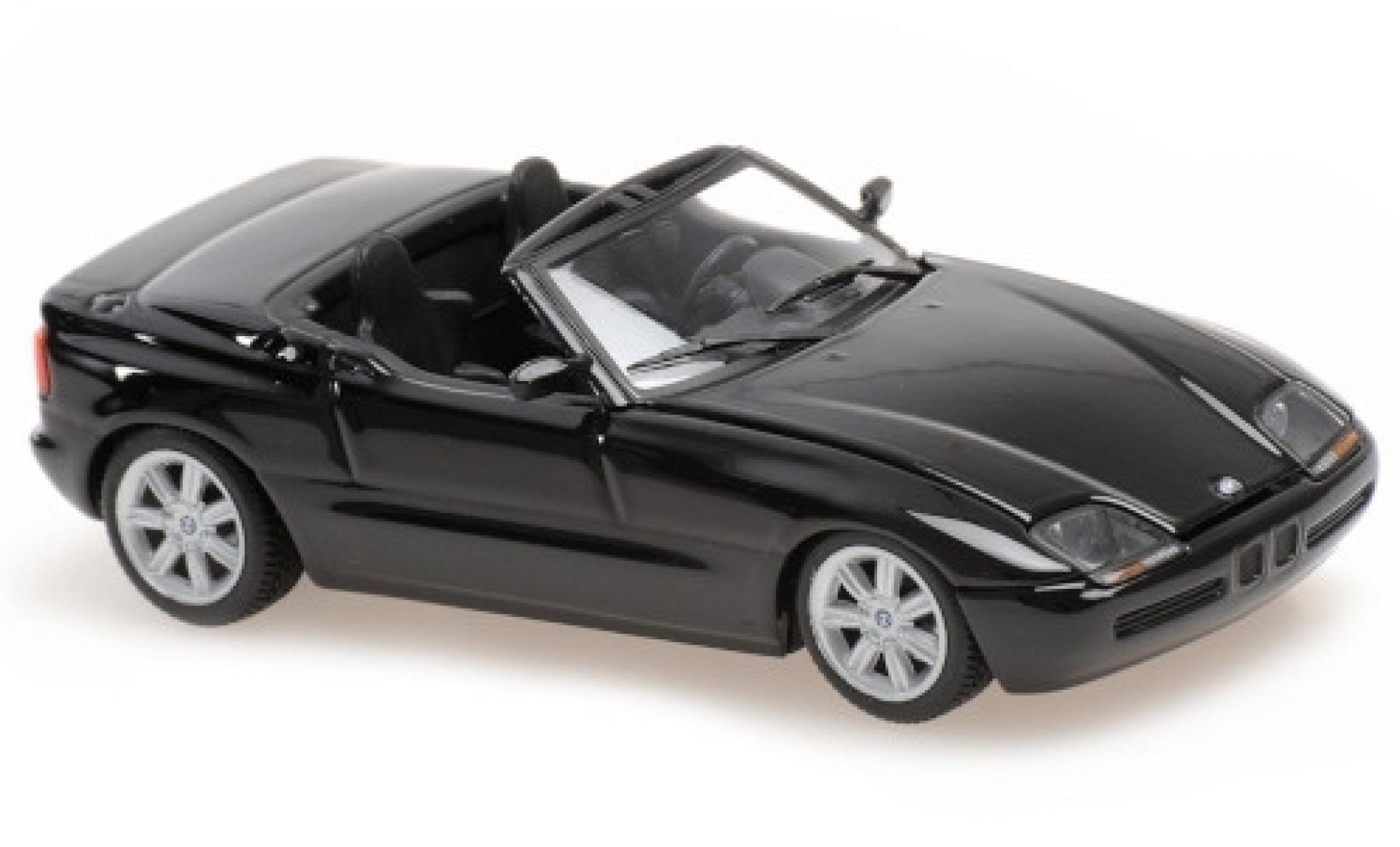 Bmw Z1 1/43 Maxichamps (E30 Z) metallic zwart 1991 modelauto