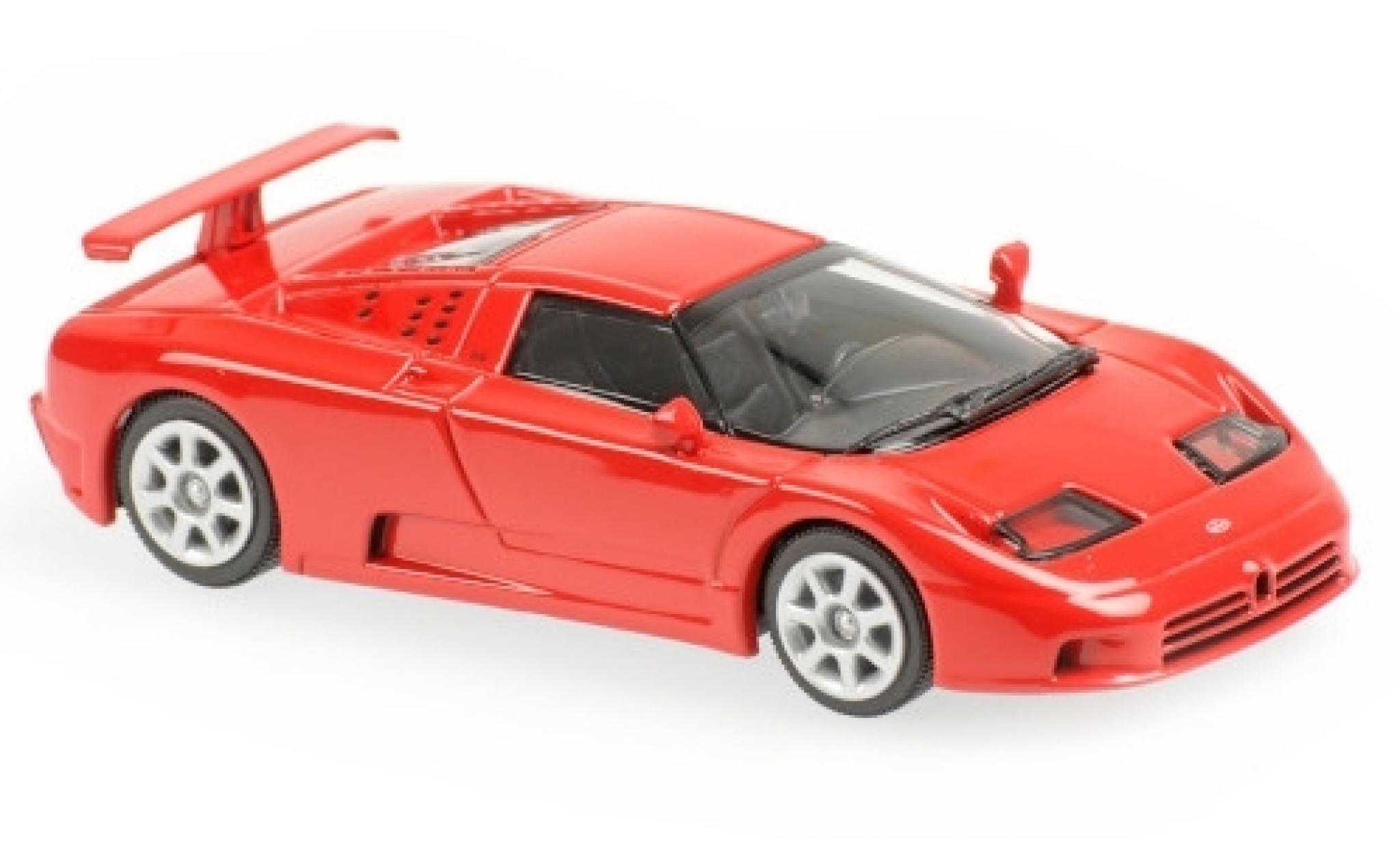 Bugatti EB110 1/43 Maxichamps EB 110 rood 1994 modelauto