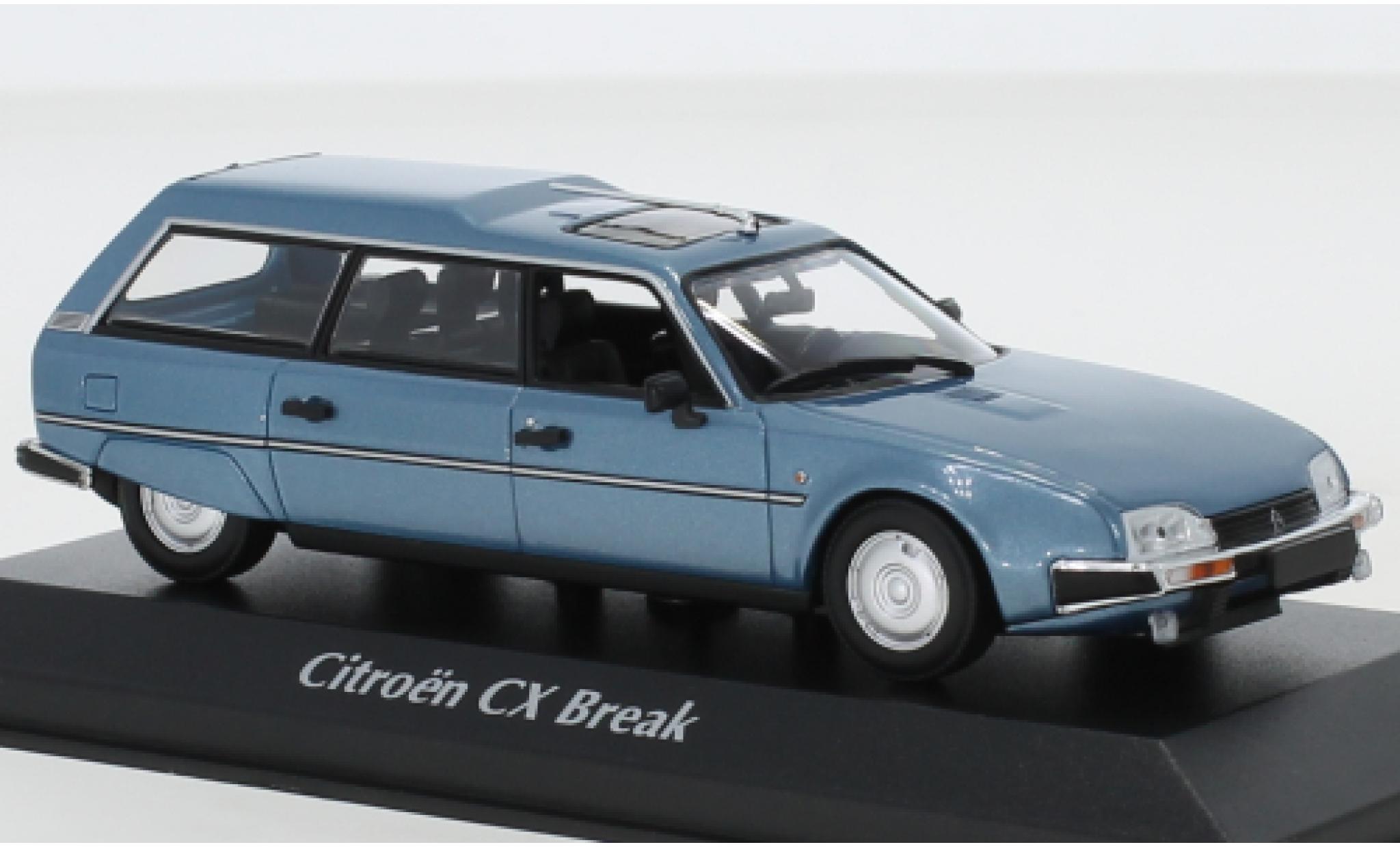 Citroen CX 1/43 Maxichamps Stationwagen metallic blauw 1980 modelauto