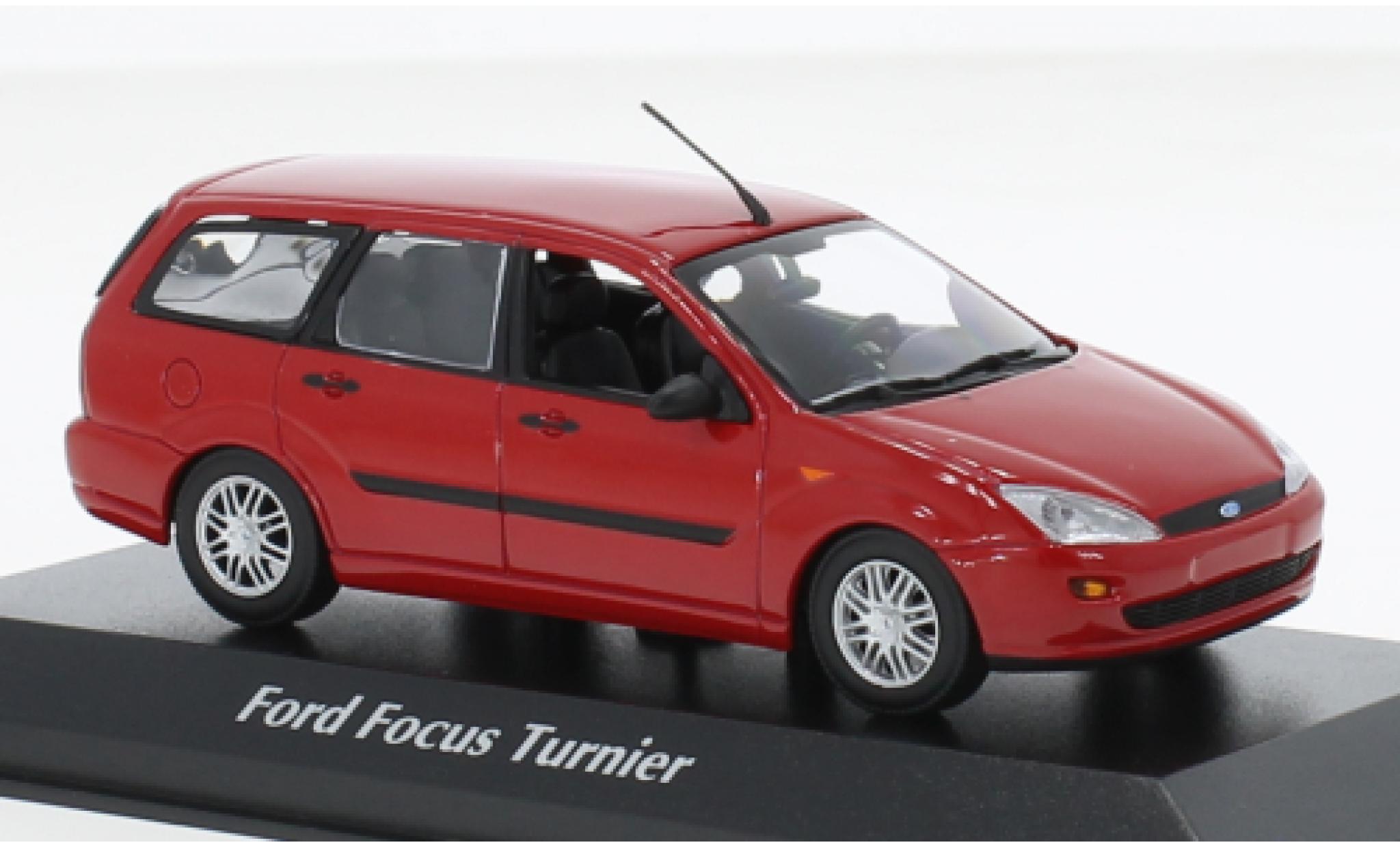 Ford Focus 1/43 Maxichamps MK I Turnier rood 1998 1:43 modelauto