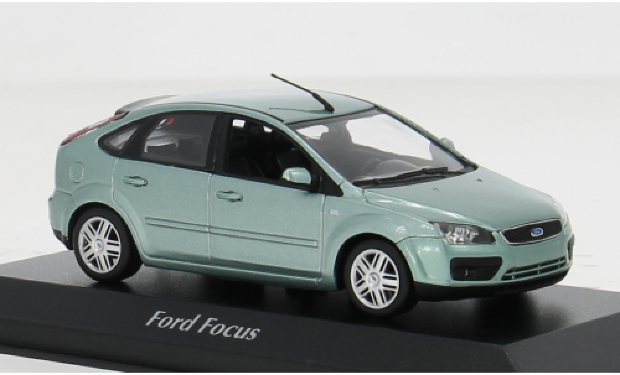 Ford Focus 1/43 Maxichamps MK II metallic blauw 2004 1:43 modelauto
