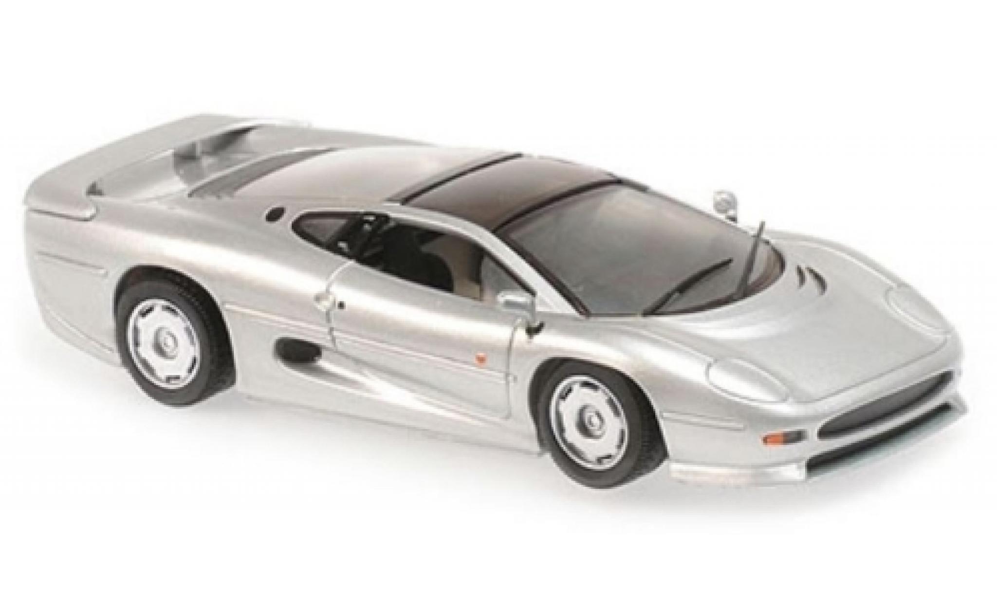 Jaguar XJ 1/43 Maxichamps 220 grijs RHD 1991 modelauto