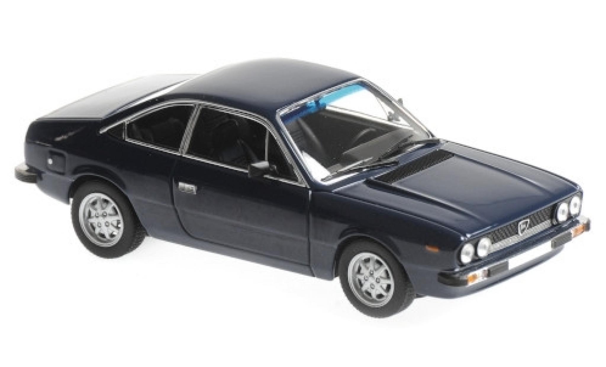 Lancia Beta 1/43 Maxichamps 2000 Coupe blauw 1980 modelauto
